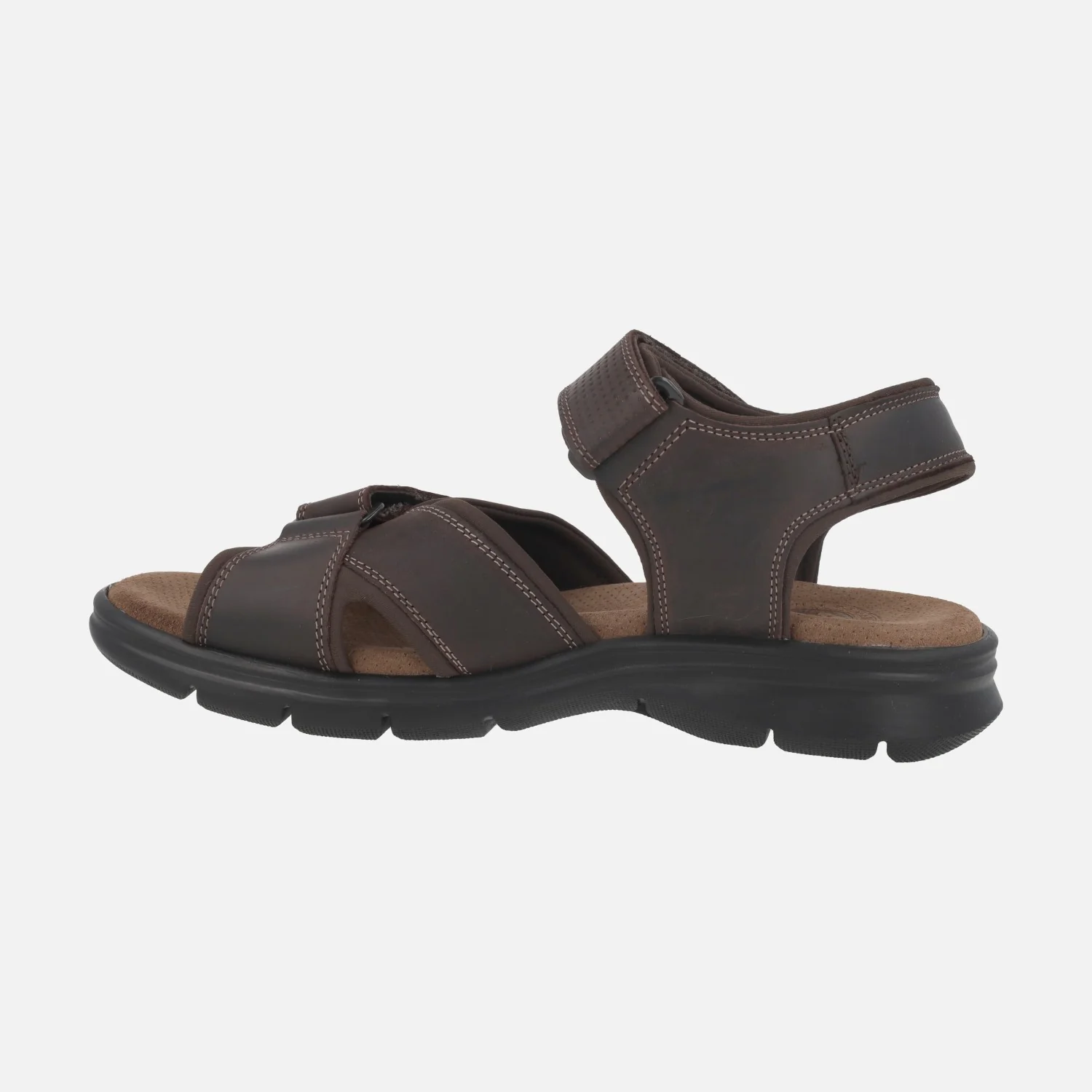 Sandalias de piel para hombre con cierre de velcro Sanders Basics - Image 6