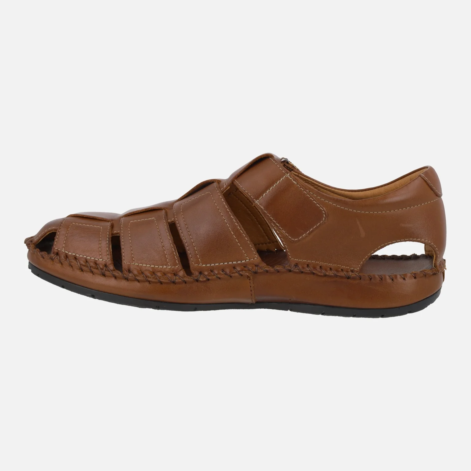 Sandalias de piel para hombre con cierre de velcro Tarifa - Image 3