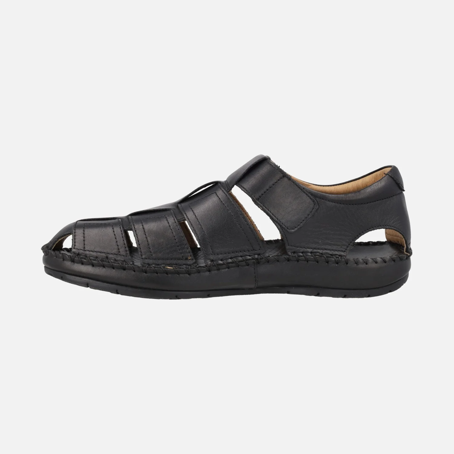 Sandalias de piel para hombre con cierre de velcro Tarifa - Image 9
