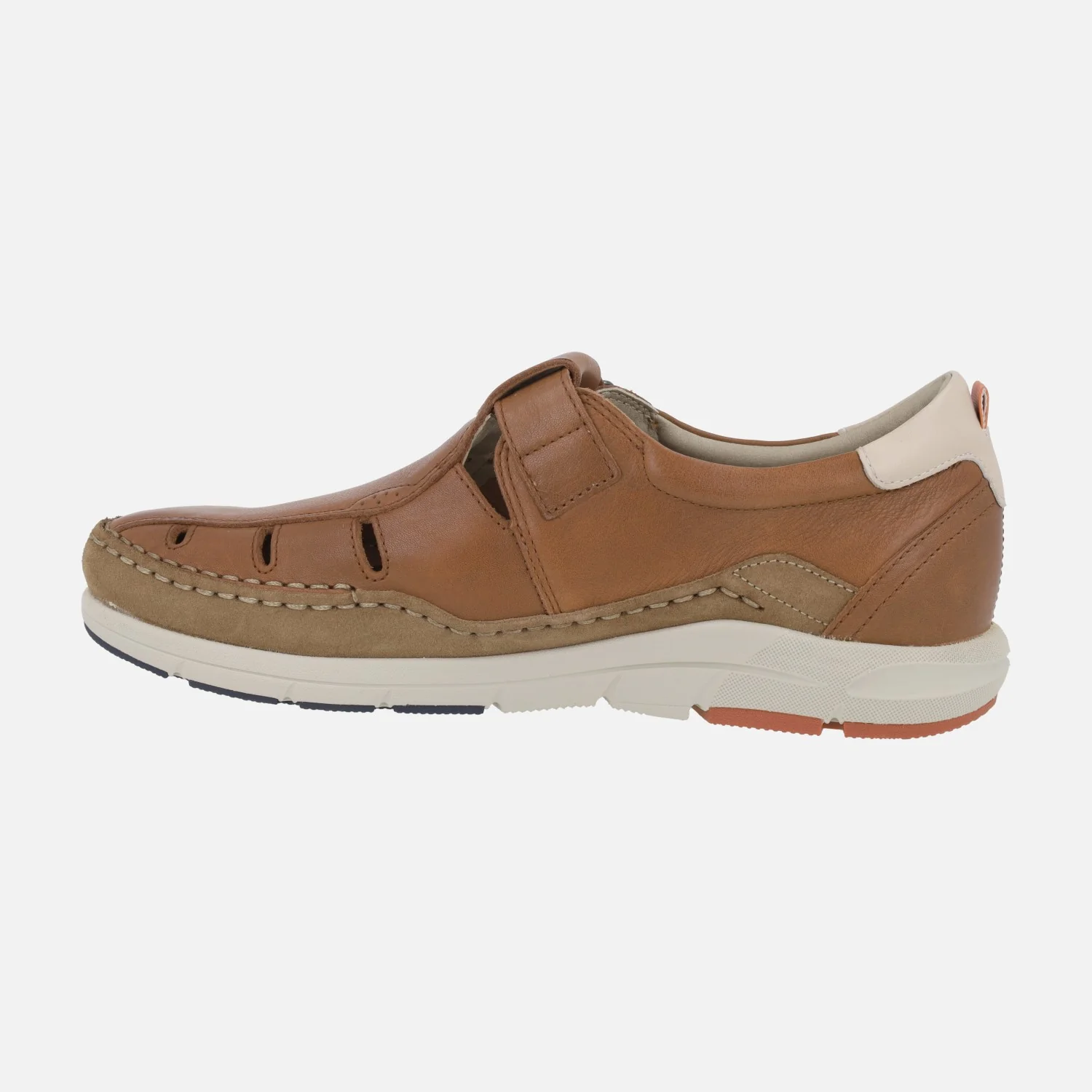 Sandalias de piel para hombre Kai con cierre de velcro - Image 3