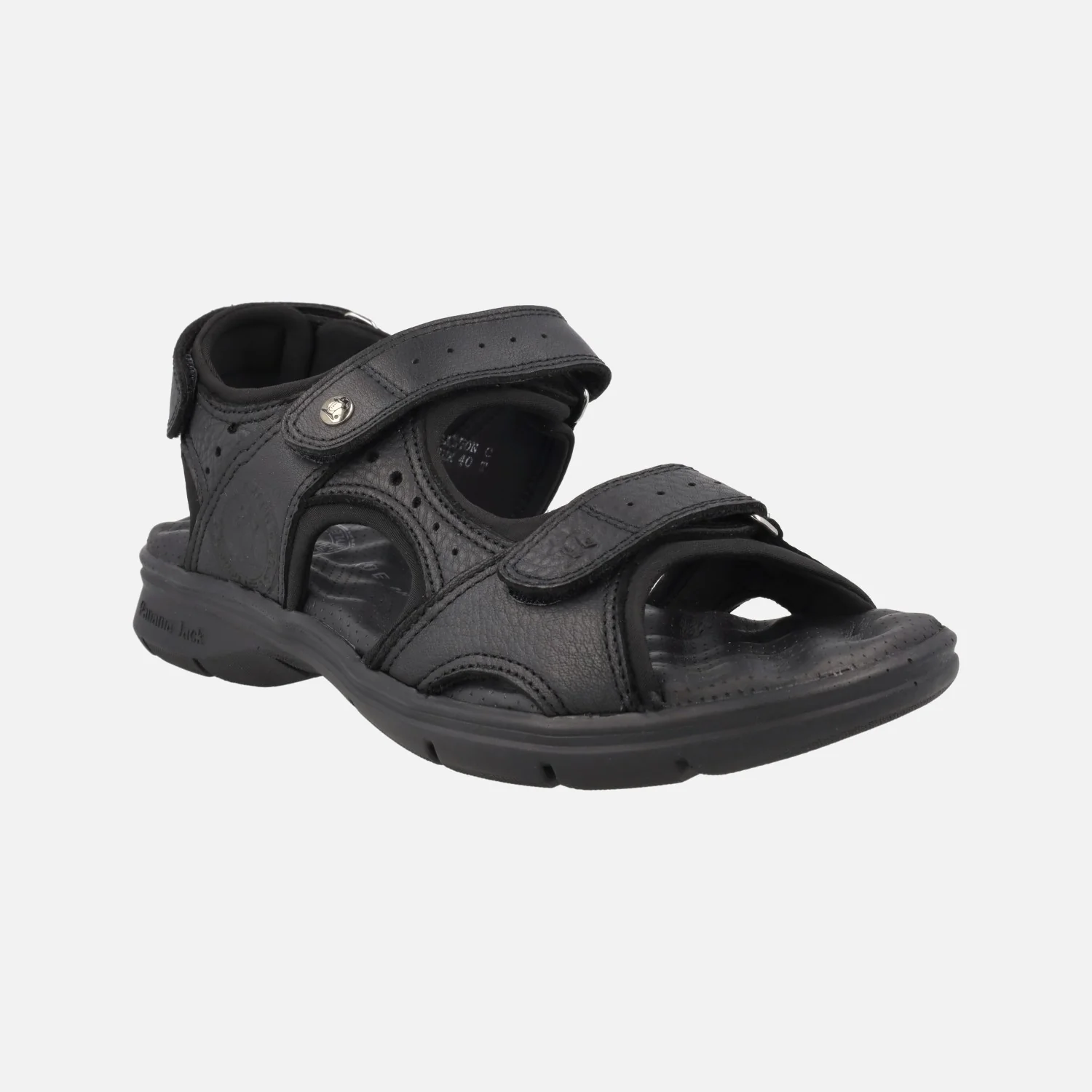Sandalias de piel Salton con forro de lycra y cierre de velcro - Image 3