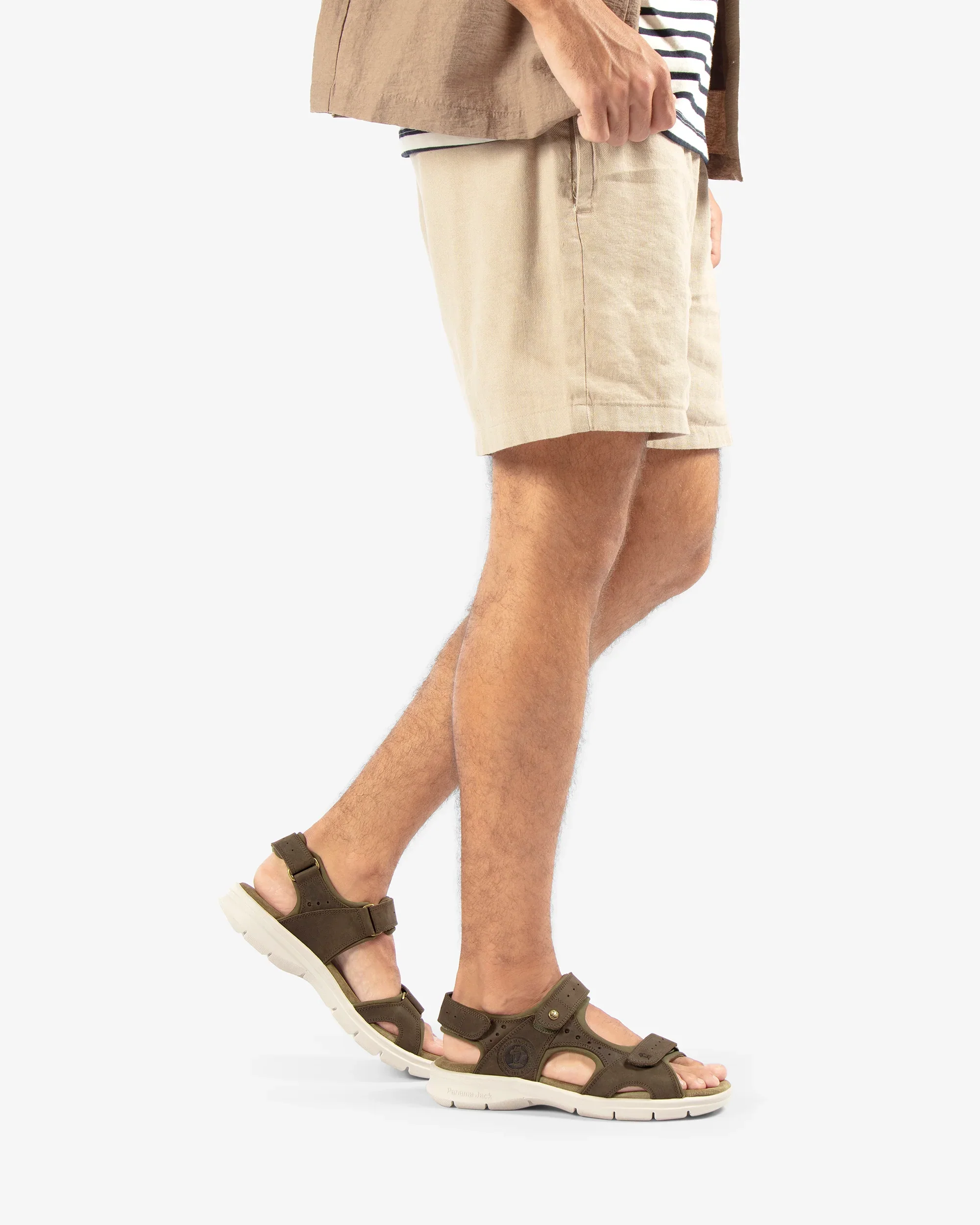 Sandalias de piel Salton con forro de lycra y cierre de velcro - Image 9