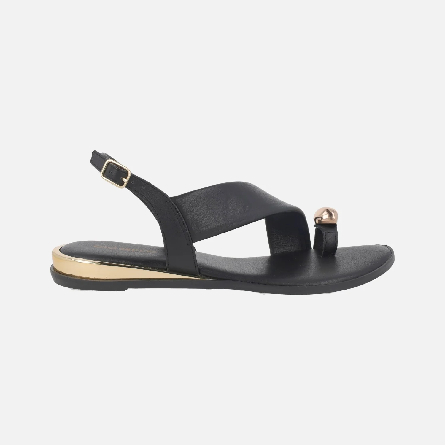 Sandalias de piel Stony con pieza efecto anillo