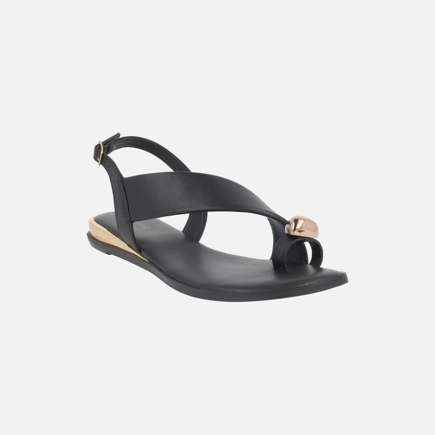 Sandalias de piel Stony con pieza efecto anillo - Image 2