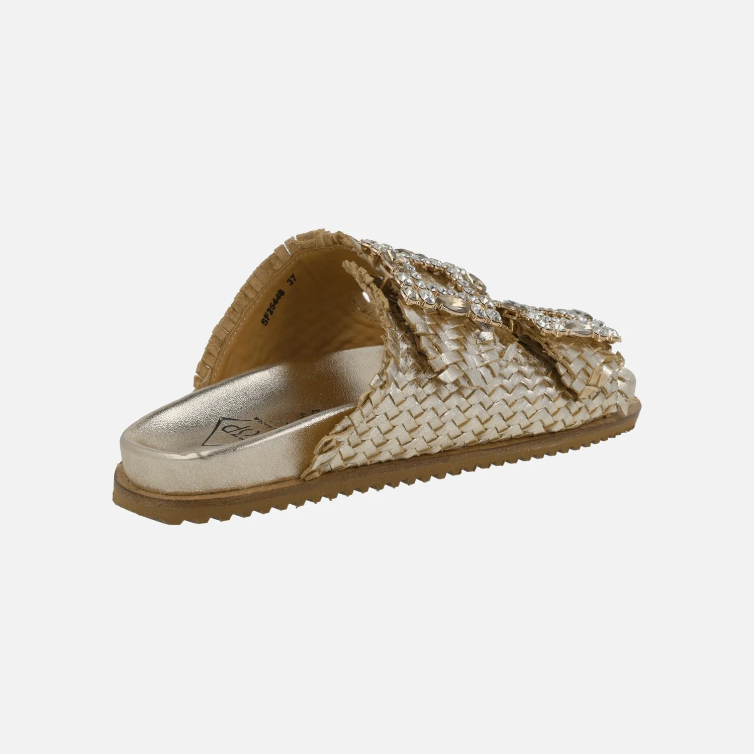 Sandalias de piel trenzada con hebillas joya - Image 12