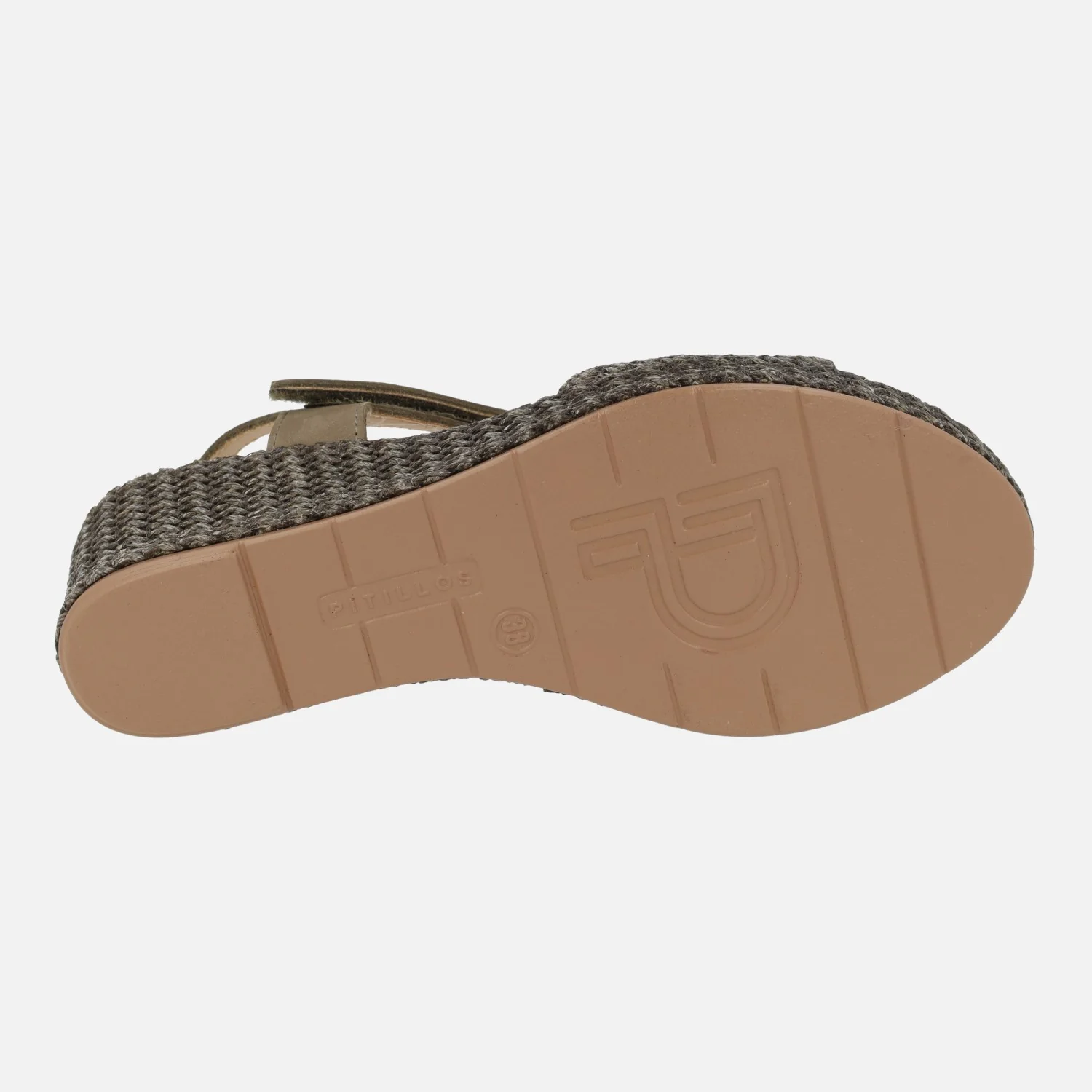 Sandalias de piel y rafia con cierre de velcro - Image 13