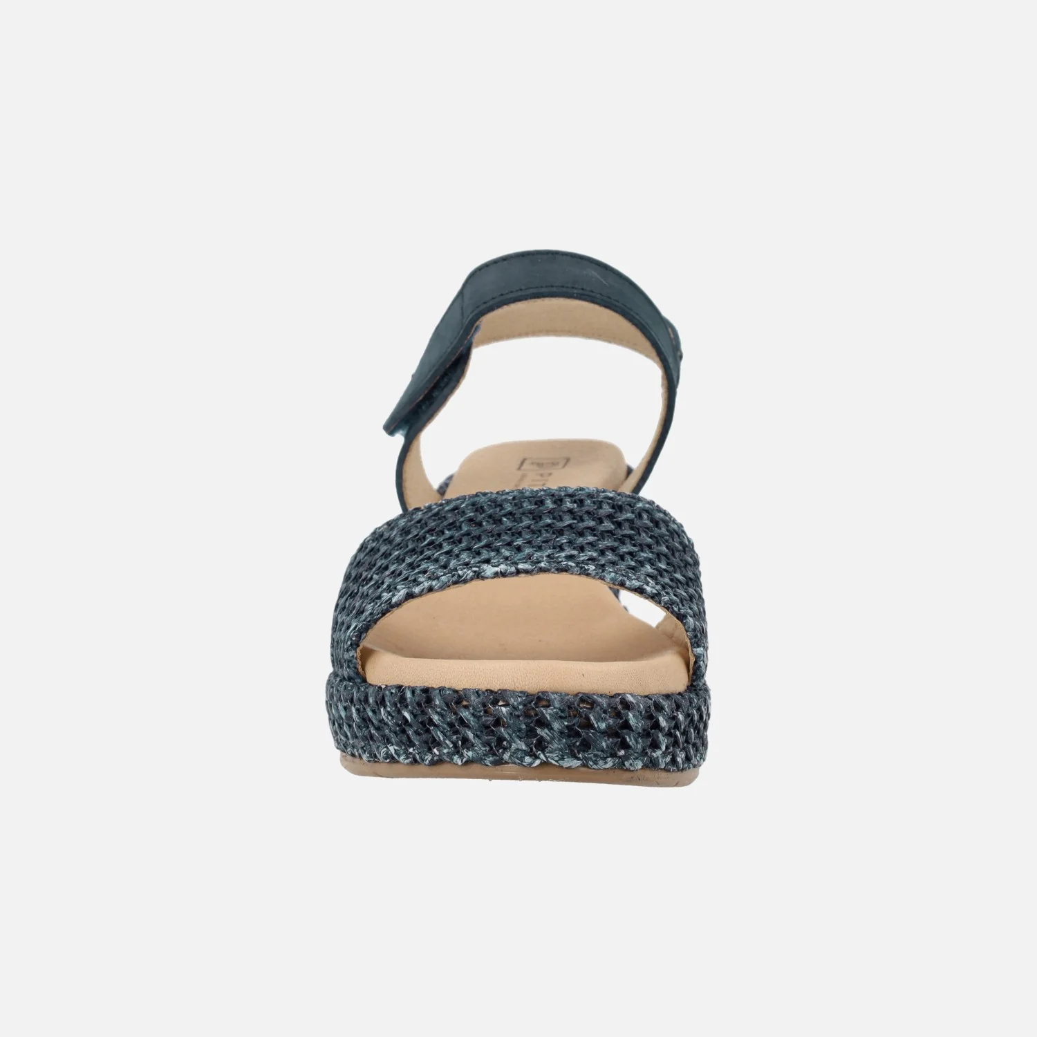 Sandalias de piel y rafia con cierre de velcro - Image 18