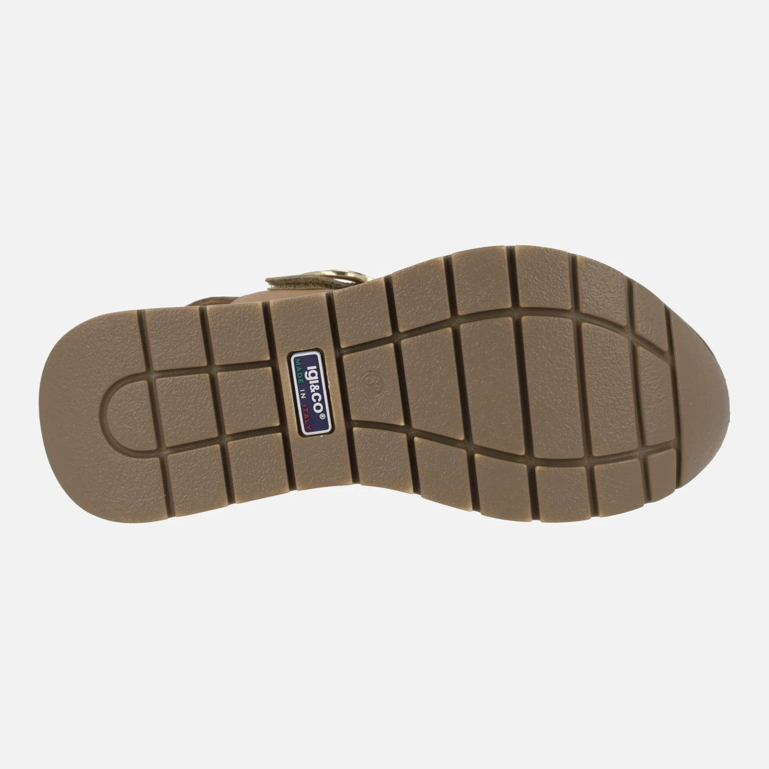 Sandalias de plataforma con tiras de velcro en combinado oro - Image 6