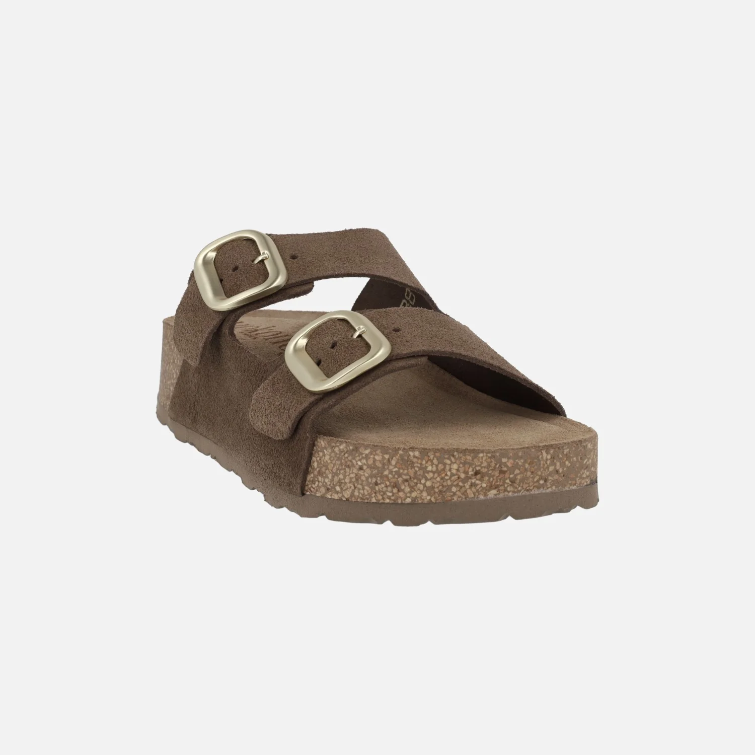 Sandalias de plataforma WIWI-003 en serraje con dos hebillas - Image 2