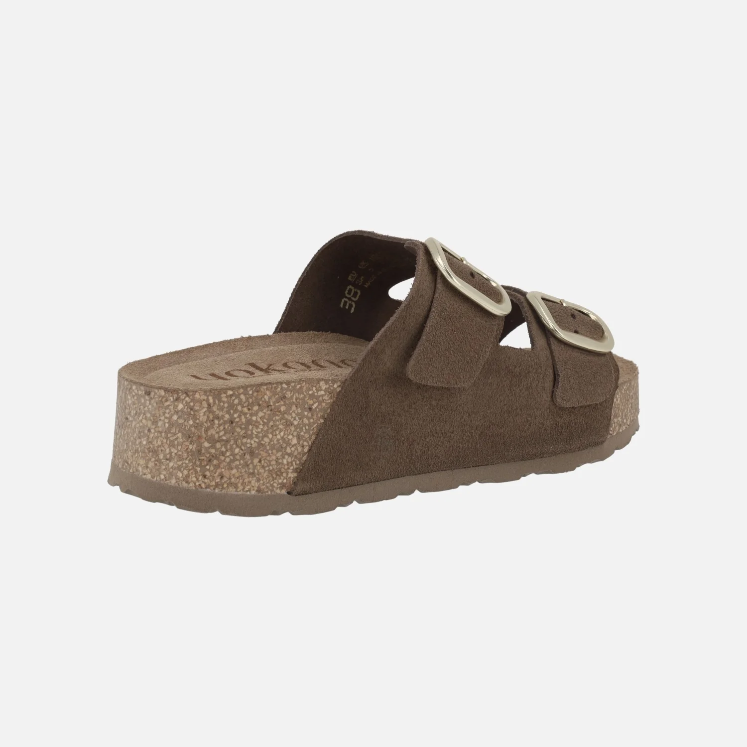 Sandalias de plataforma WIWI-003 en serraje con dos hebillas - Image 4