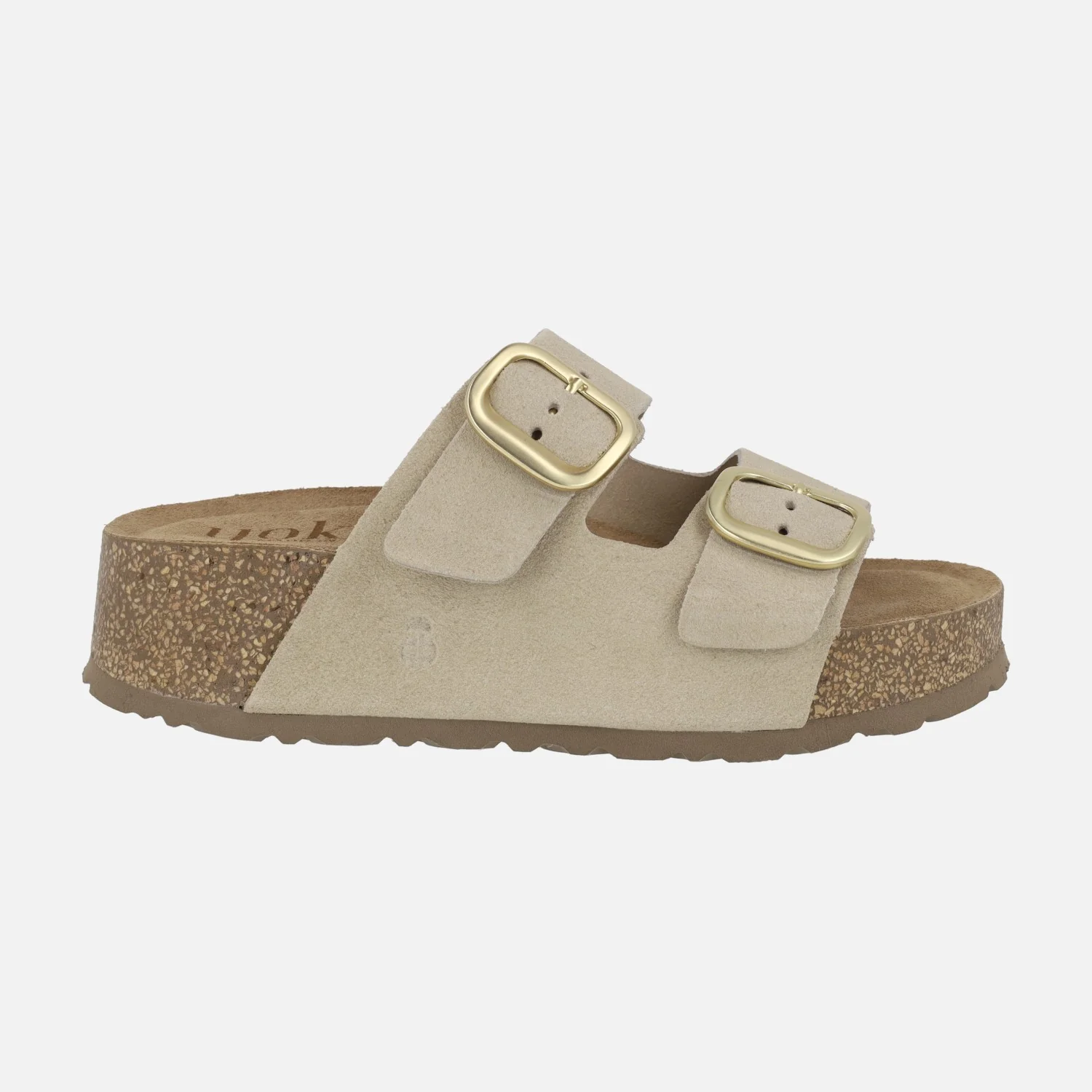 Sandalias de plataforma WIWI-003 en serraje con dos hebillas - Image 7