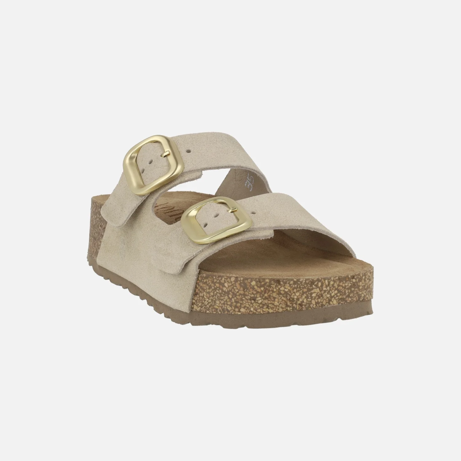 Sandalias de plataforma WIWI-003 en serraje con dos hebillas - Image 8