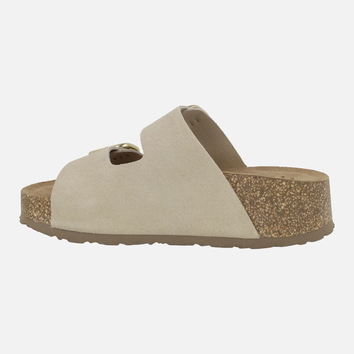 Sandalias de plataforma WIWI-003 en serraje con dos hebillas - Image 9