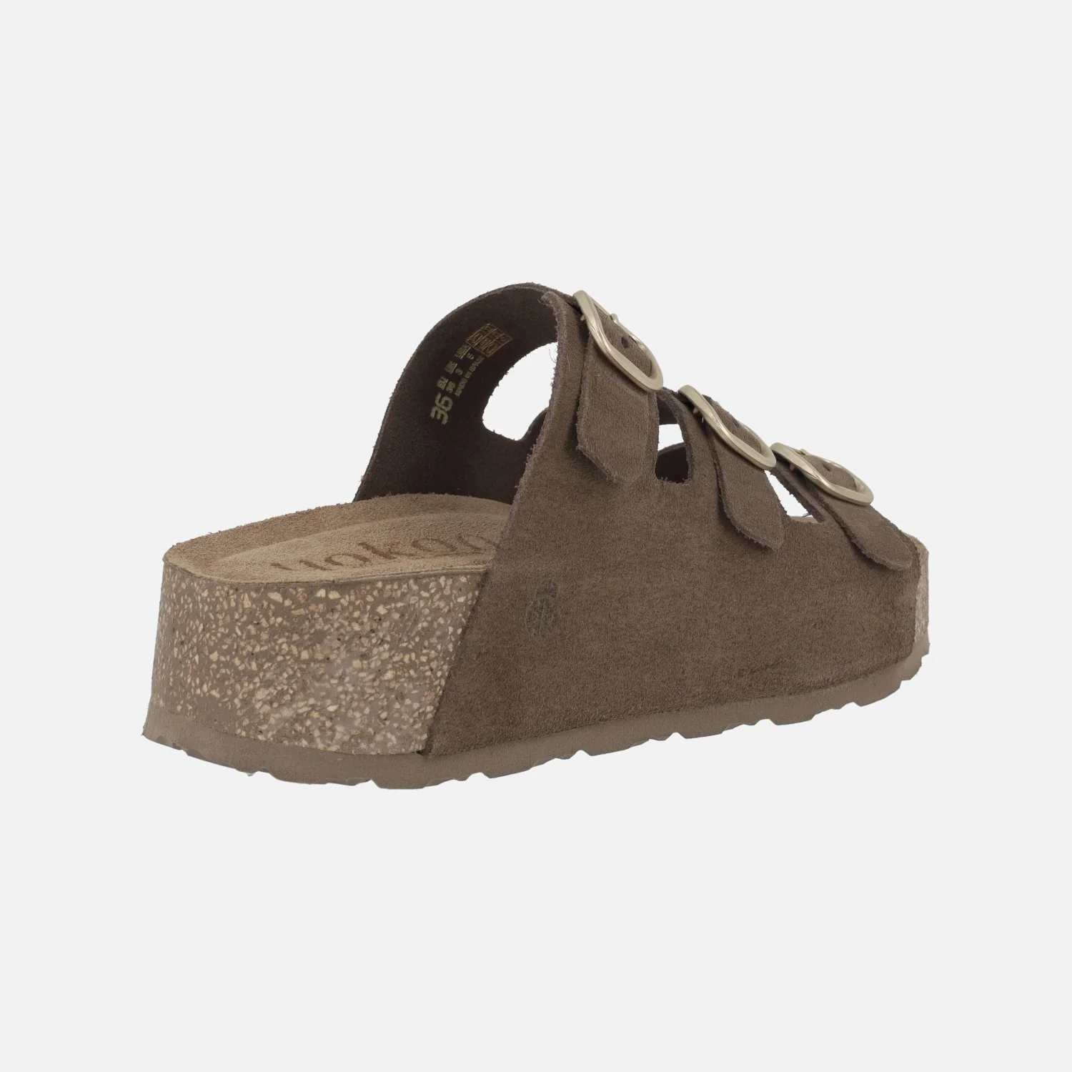 Sandalias de serraje con plataforma y tres hebillas WIWI-263 - Image 10