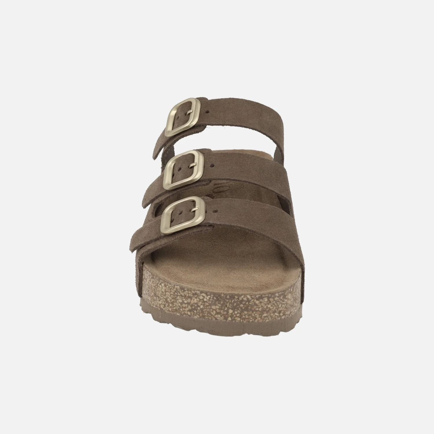Sandalias de serraje con plataforma y tres hebillas WIWI-263 - Image 11