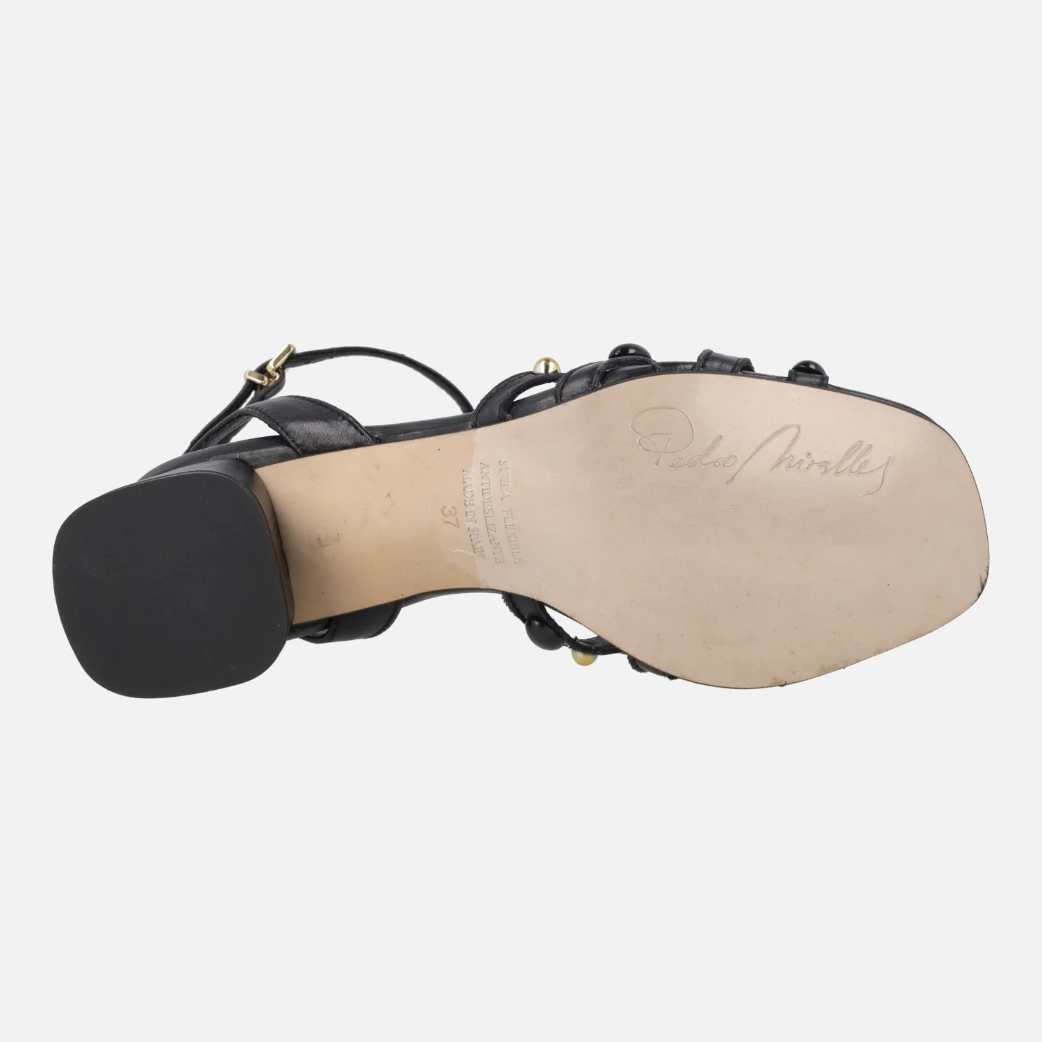 Sandalias de tacón con pedrería y pulsera al tobillo - Image 12