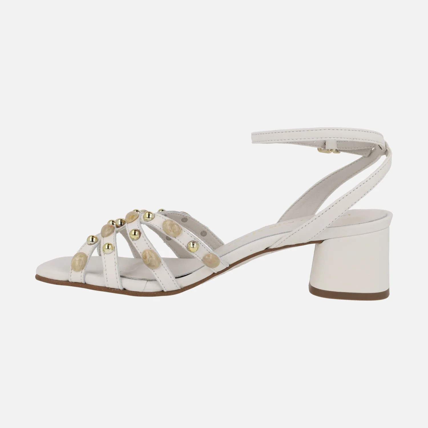 Sandalias de tacón con pedrería y pulsera al tobillo - Image 15