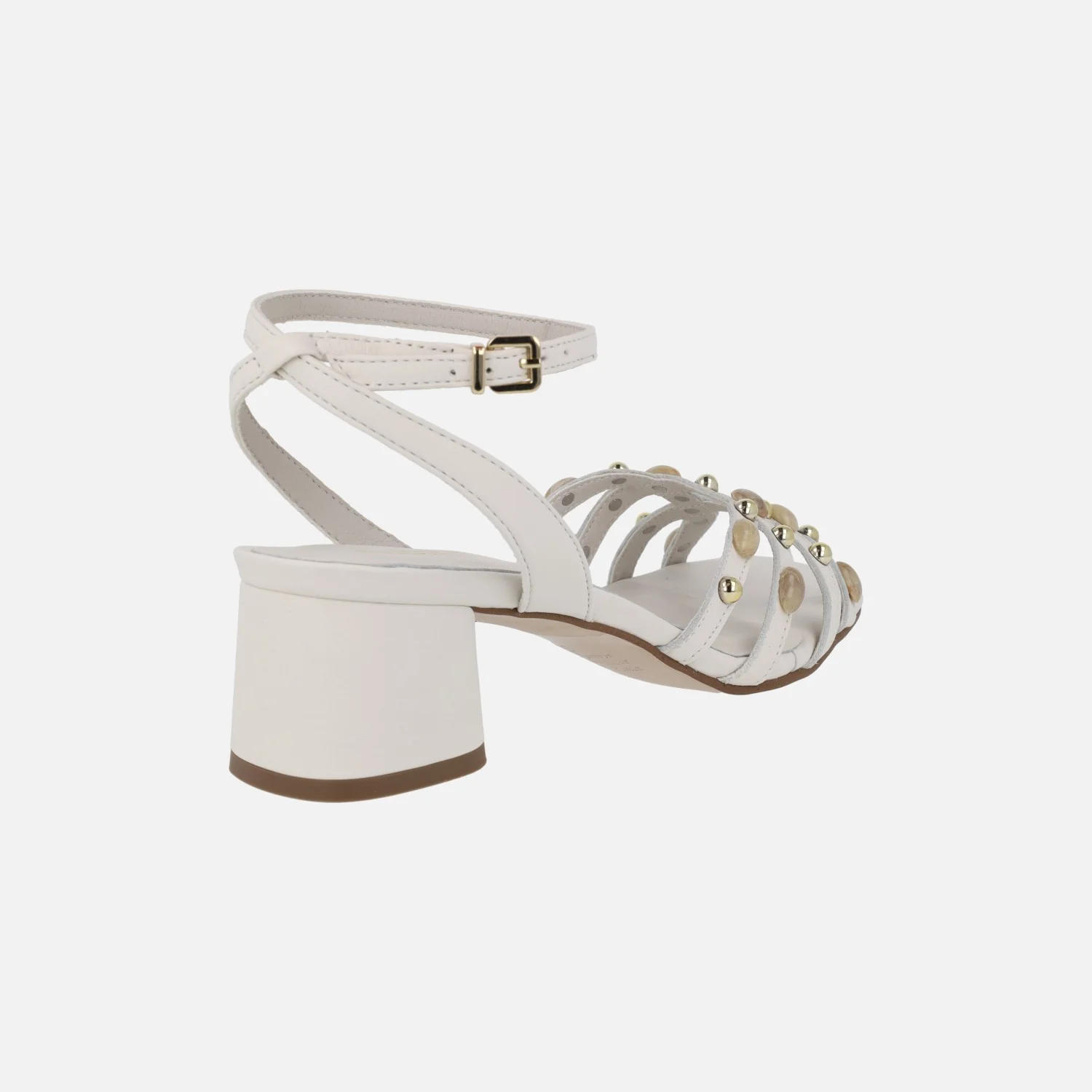 Sandalias de tacón con pedrería y pulsera al tobillo - Image 16