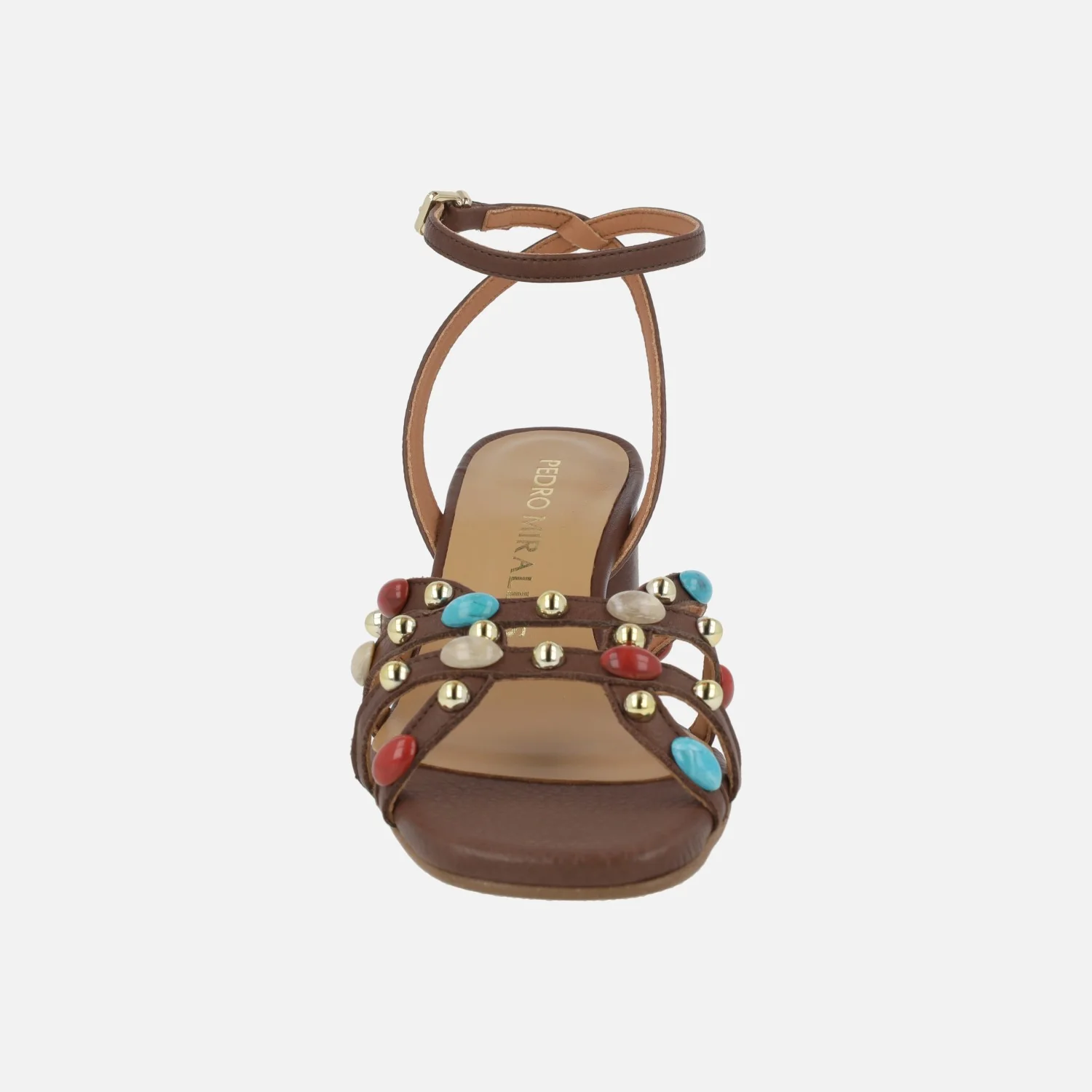 Sandalias de tacón con pedrería y pulsera al tobillo - Image 5