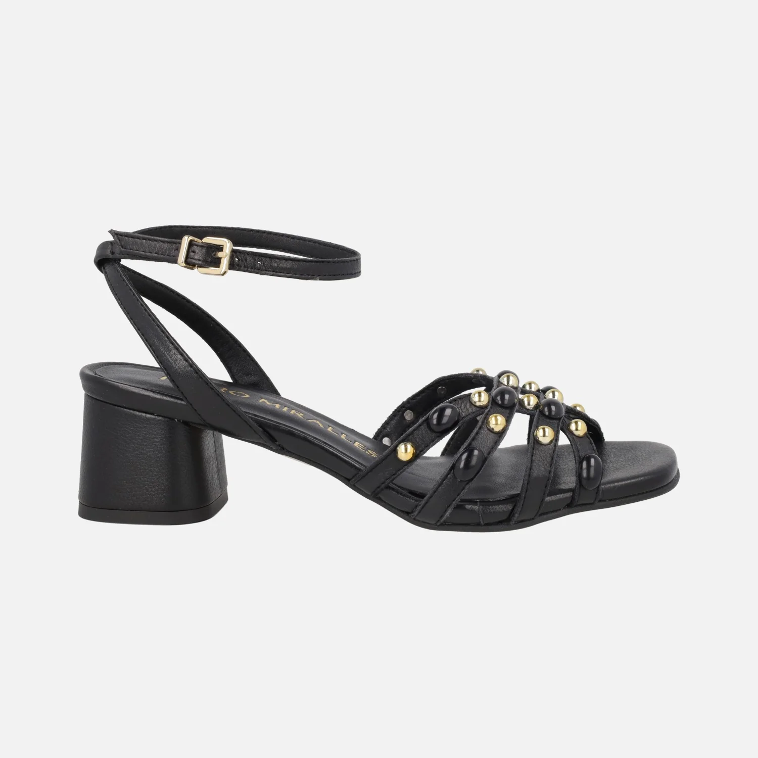Sandalias de tacón con pedrería y pulsera al tobillo - Image 7