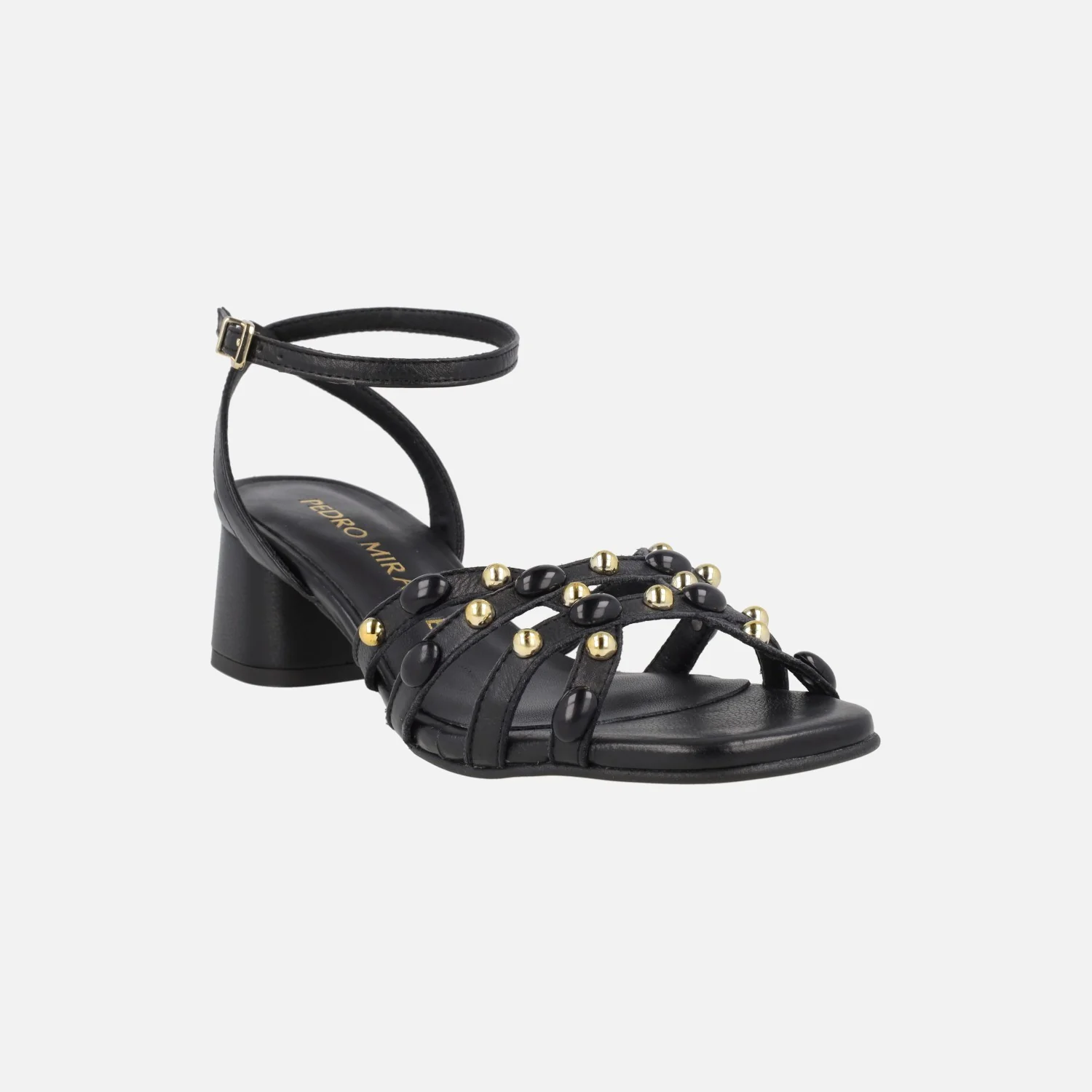 Sandalias de tacón con pedrería y pulsera al tobillo - Image 8