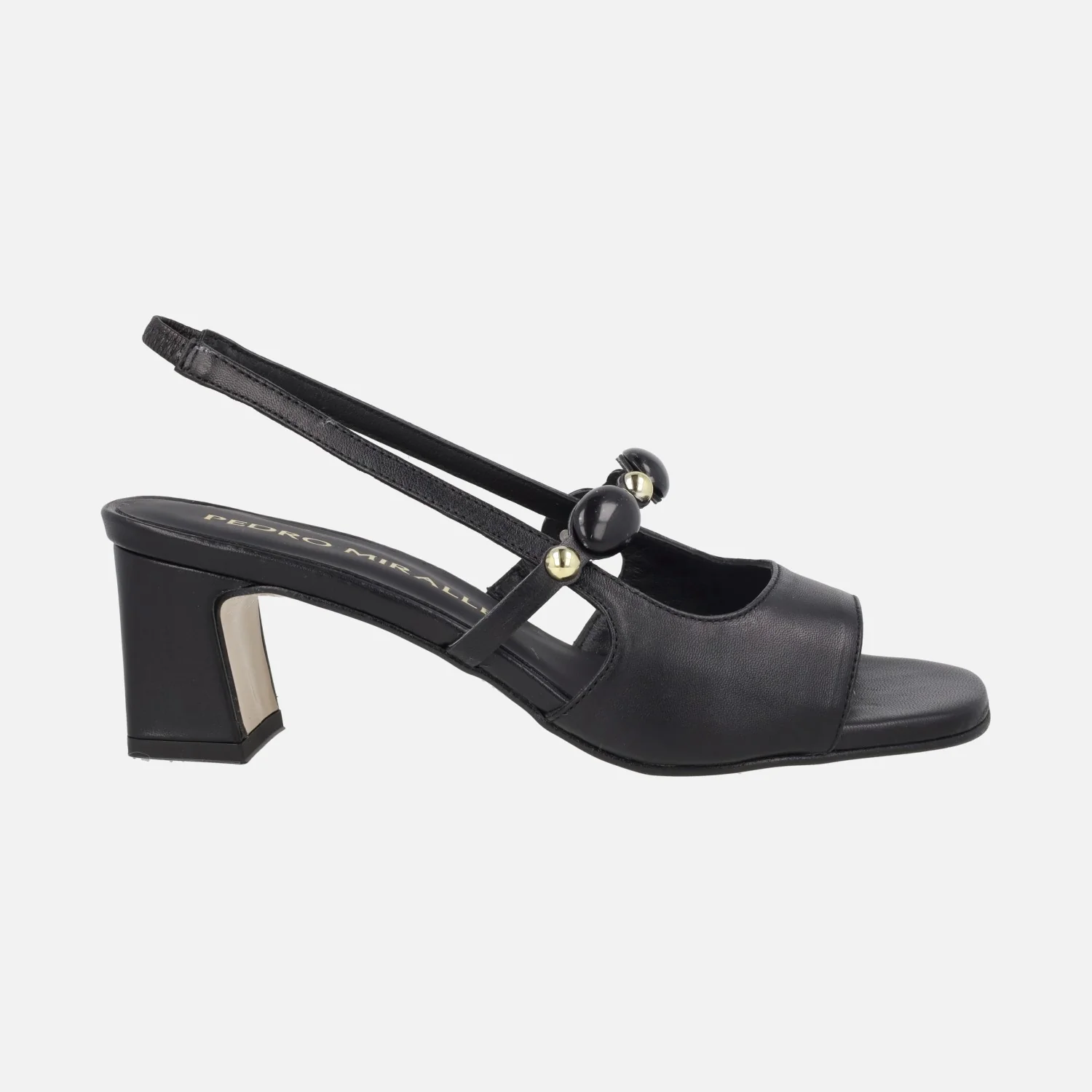 Sandalias de tacón con tira de pedrería Ubrique