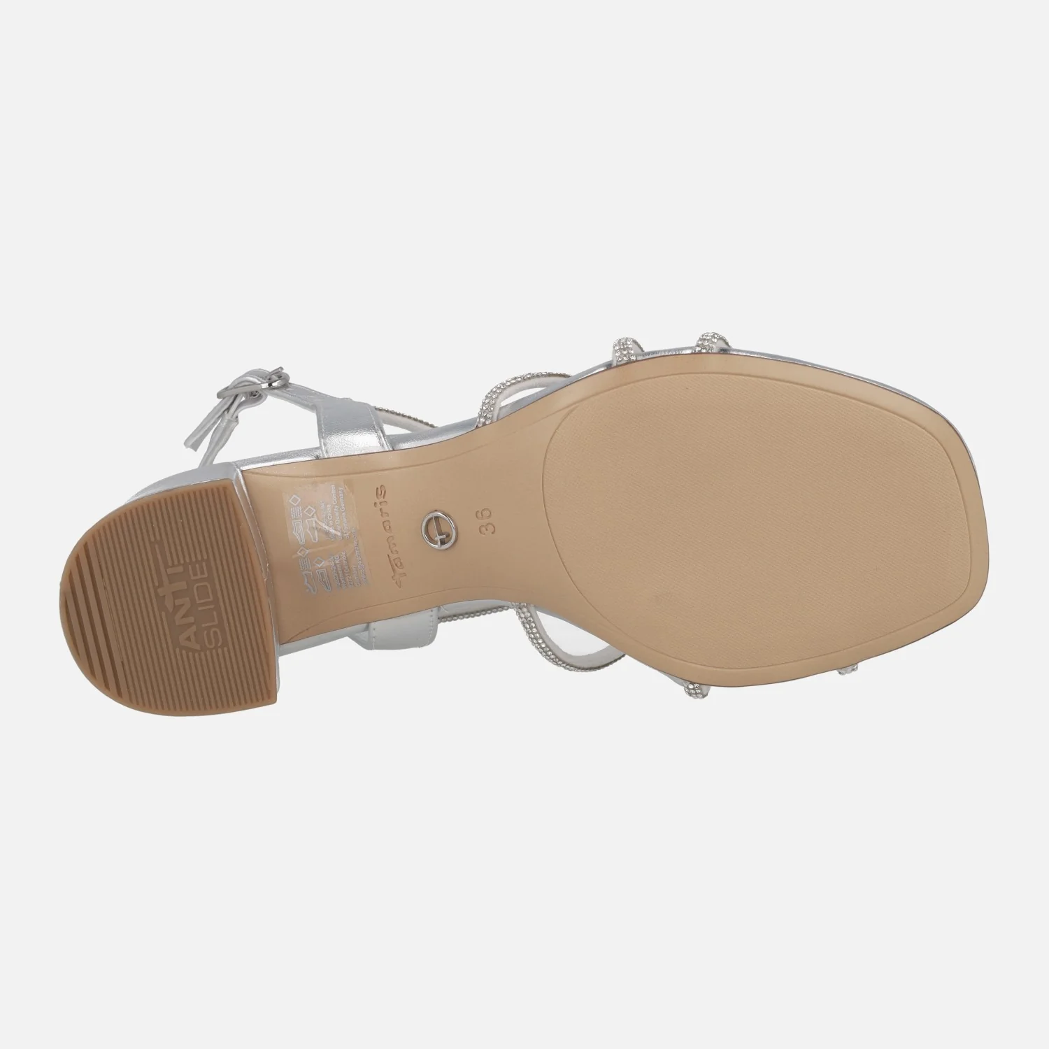 Sandalias de tacón con tiras de strass - Image 12