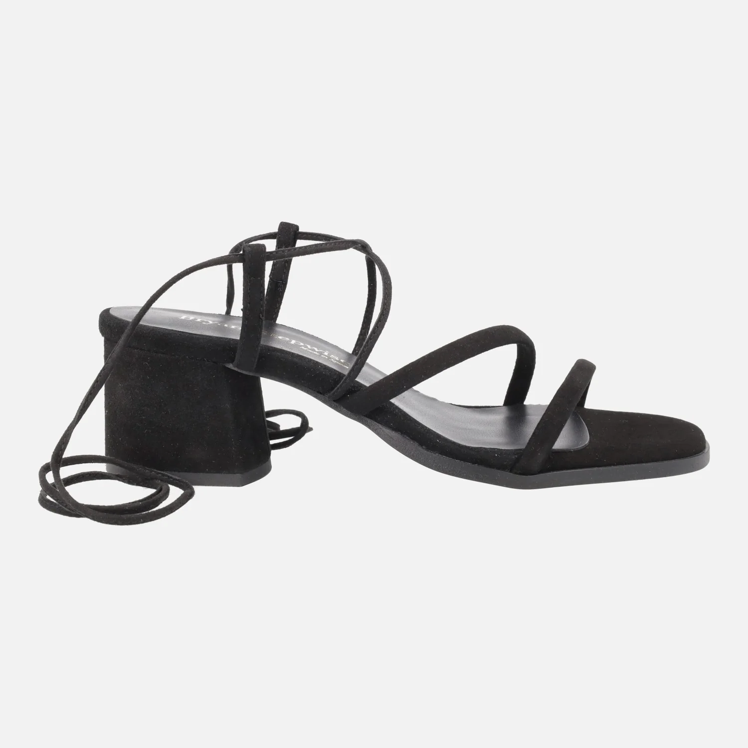 Sandalias de tacón Grecia con cintas para atar