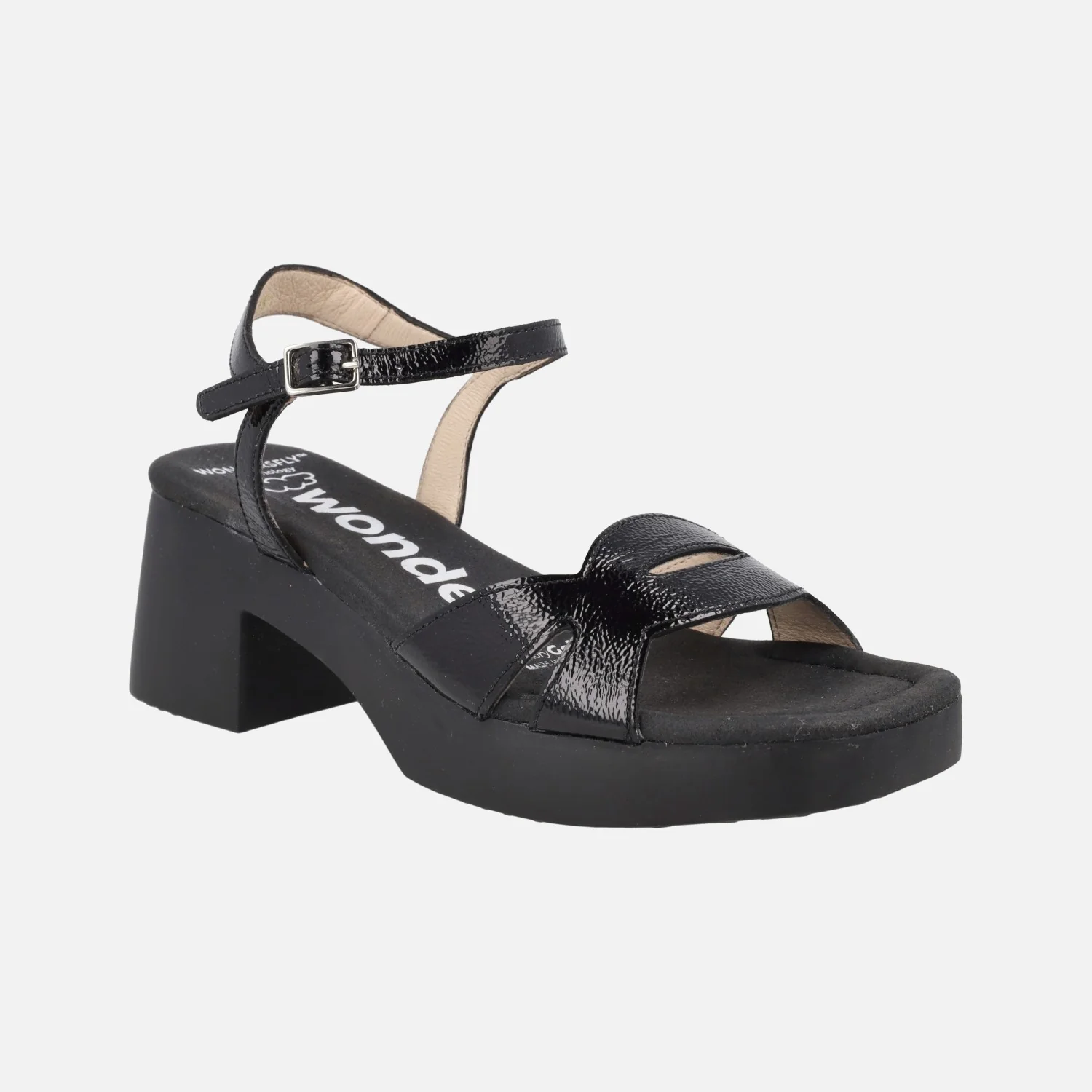 Sandalias de tacón Hura en piel acharolada - Image 2