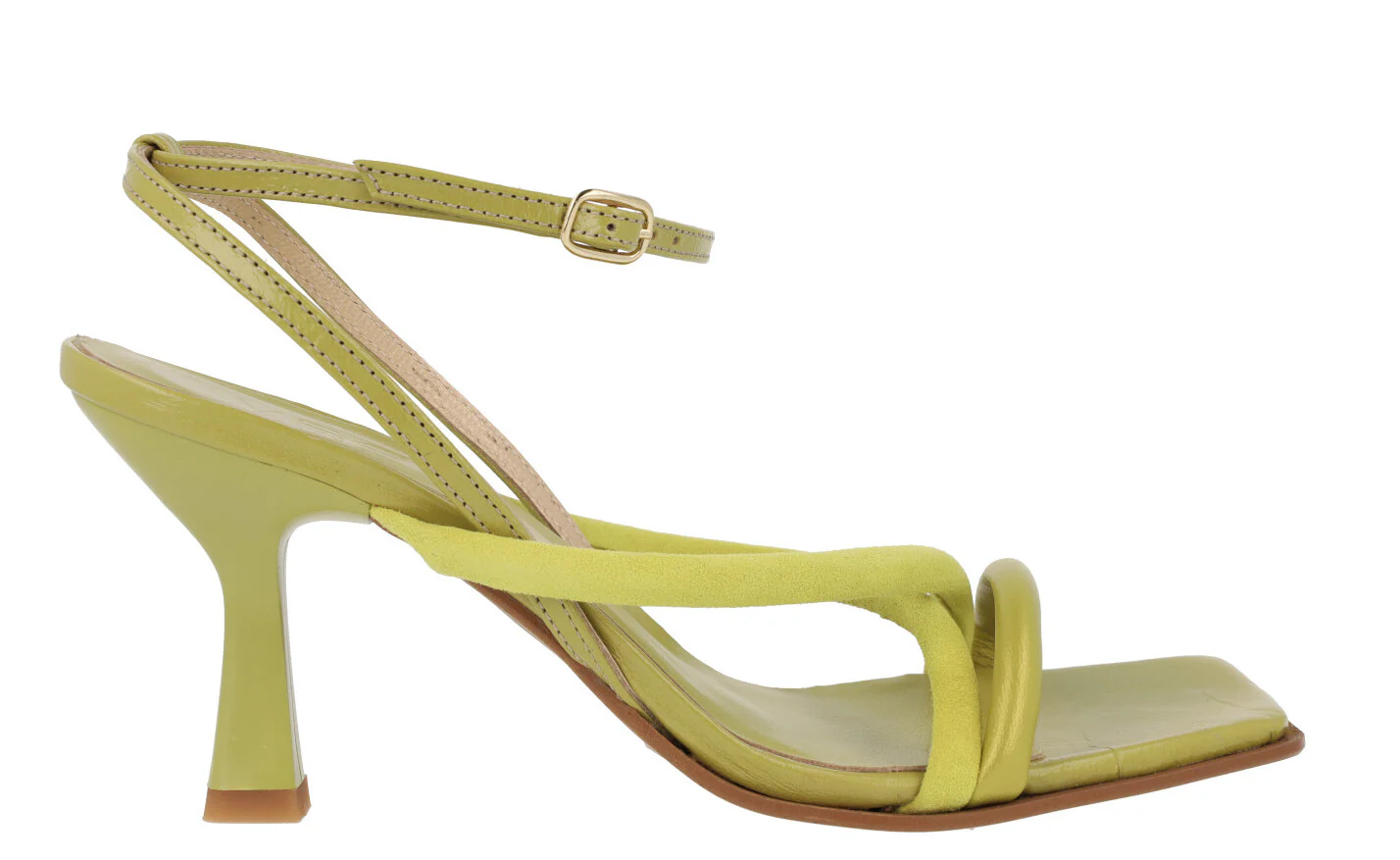 Sandalias de tiras Coko con tacón alto y pulsera al tobillo