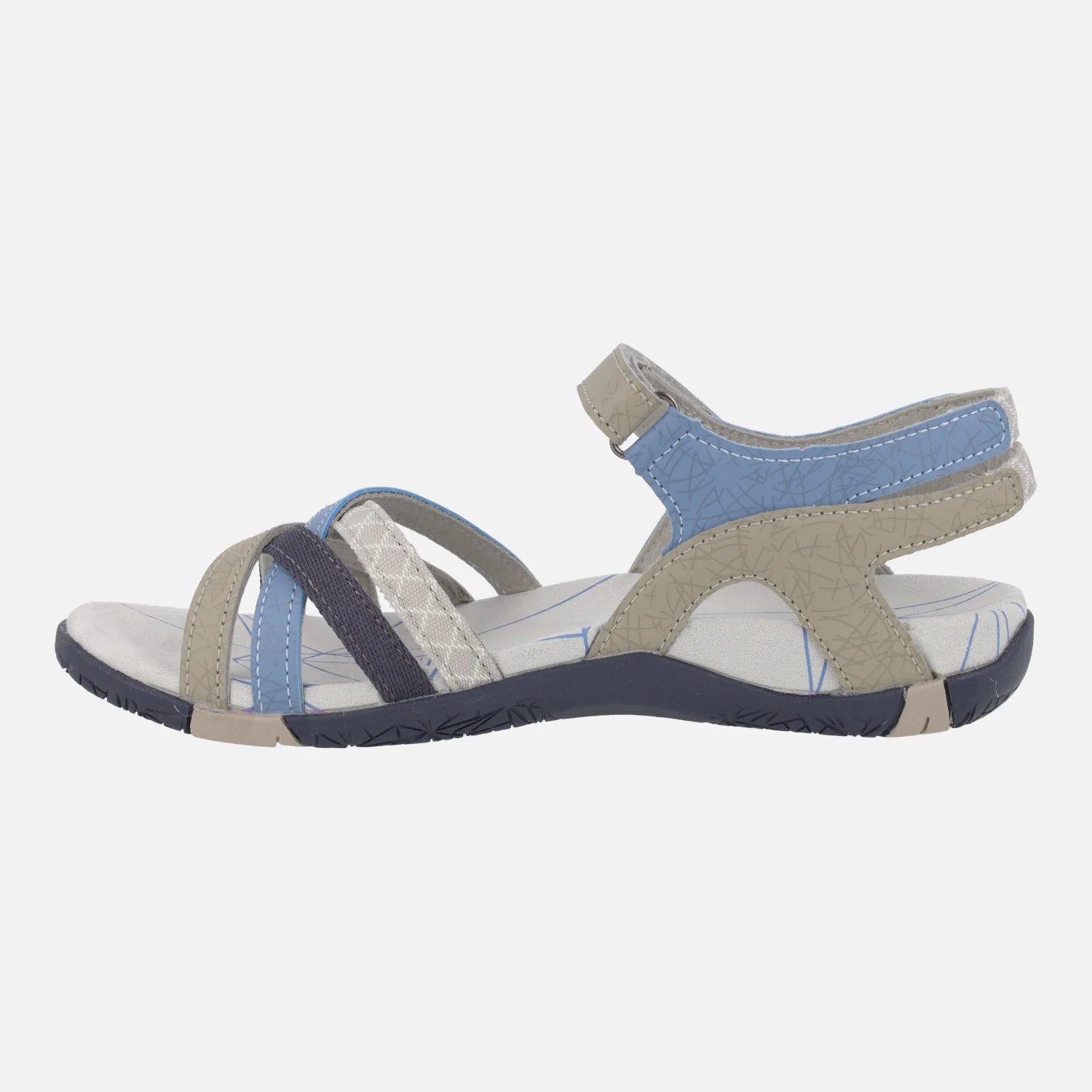 Sandalias de tiras combinadas con cierre de velcro Malibu 04 - Image 3