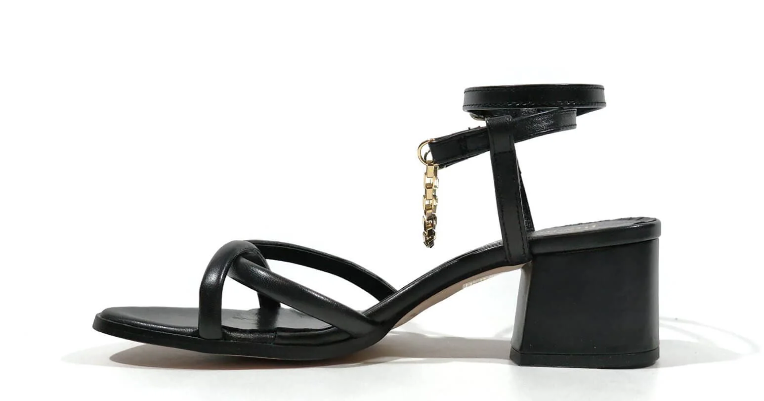 Sandalias de tiras con pulsera y cadena al tobillo - Image 4
