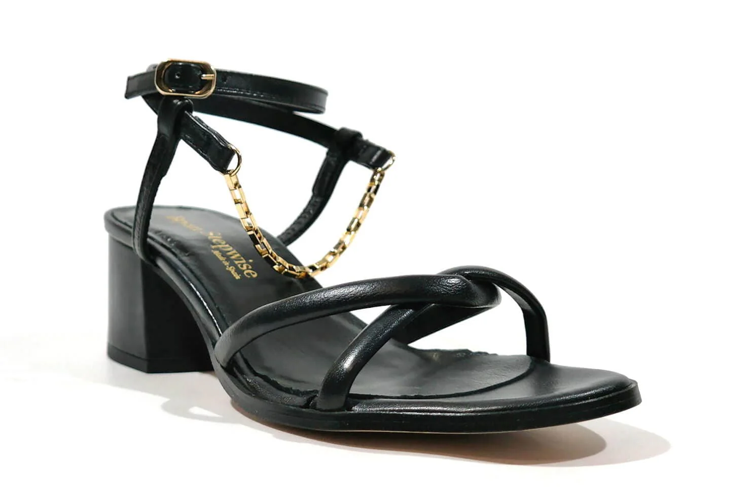 Sandalias de tiras con pulsera y cadena al tobillo - Image 5