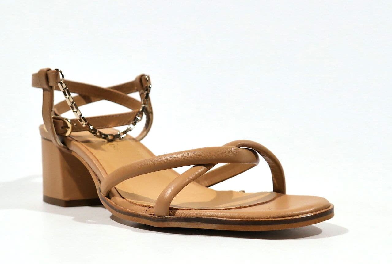 Sandalias de tiras con pulsera y cadena al tobillo - Image 9