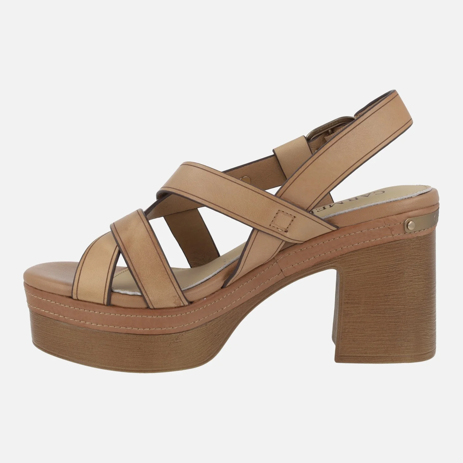 Sandalias de tiras con tacón alto y plataforma - Image 3