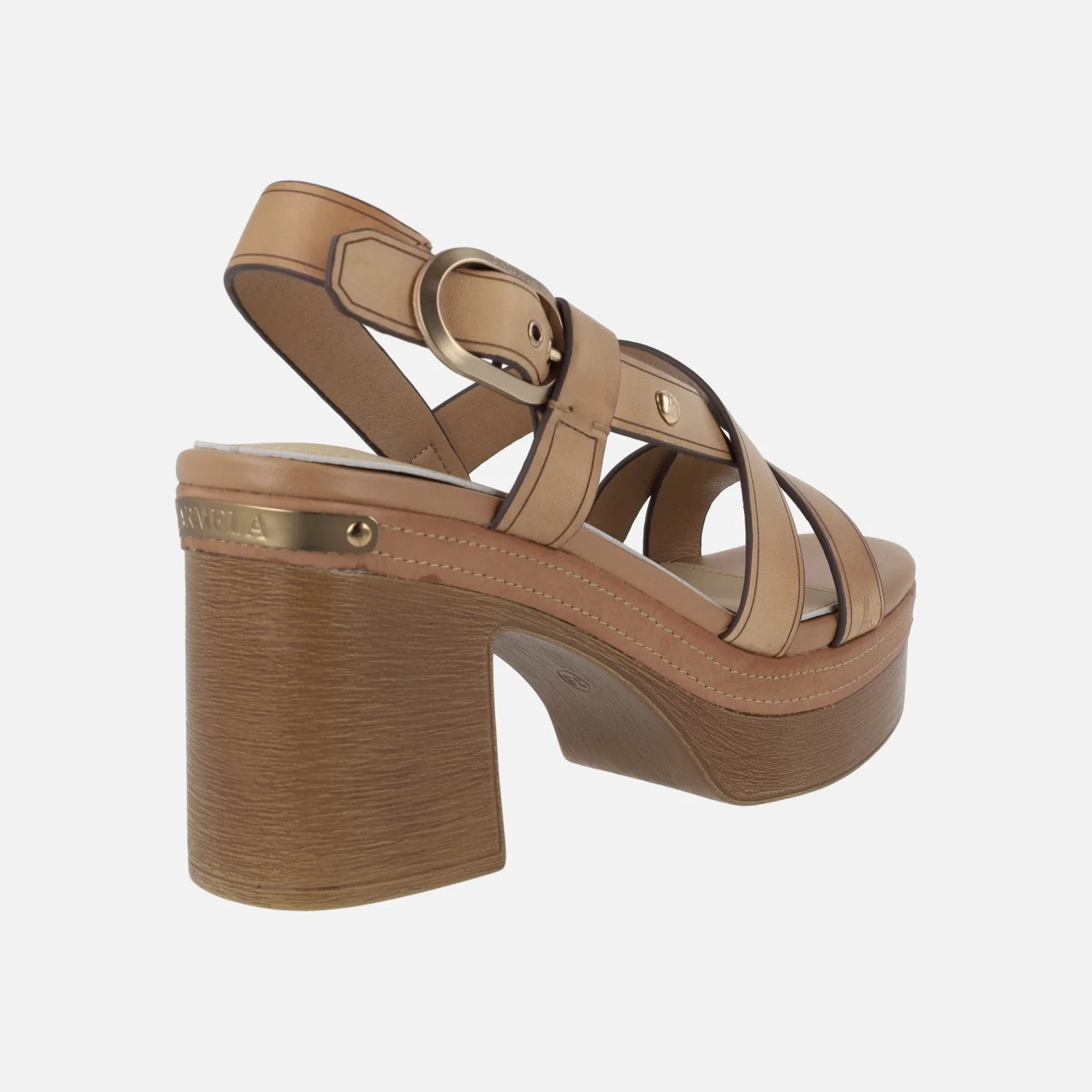 Sandalias de tiras con tacón alto y plataforma - Image 4