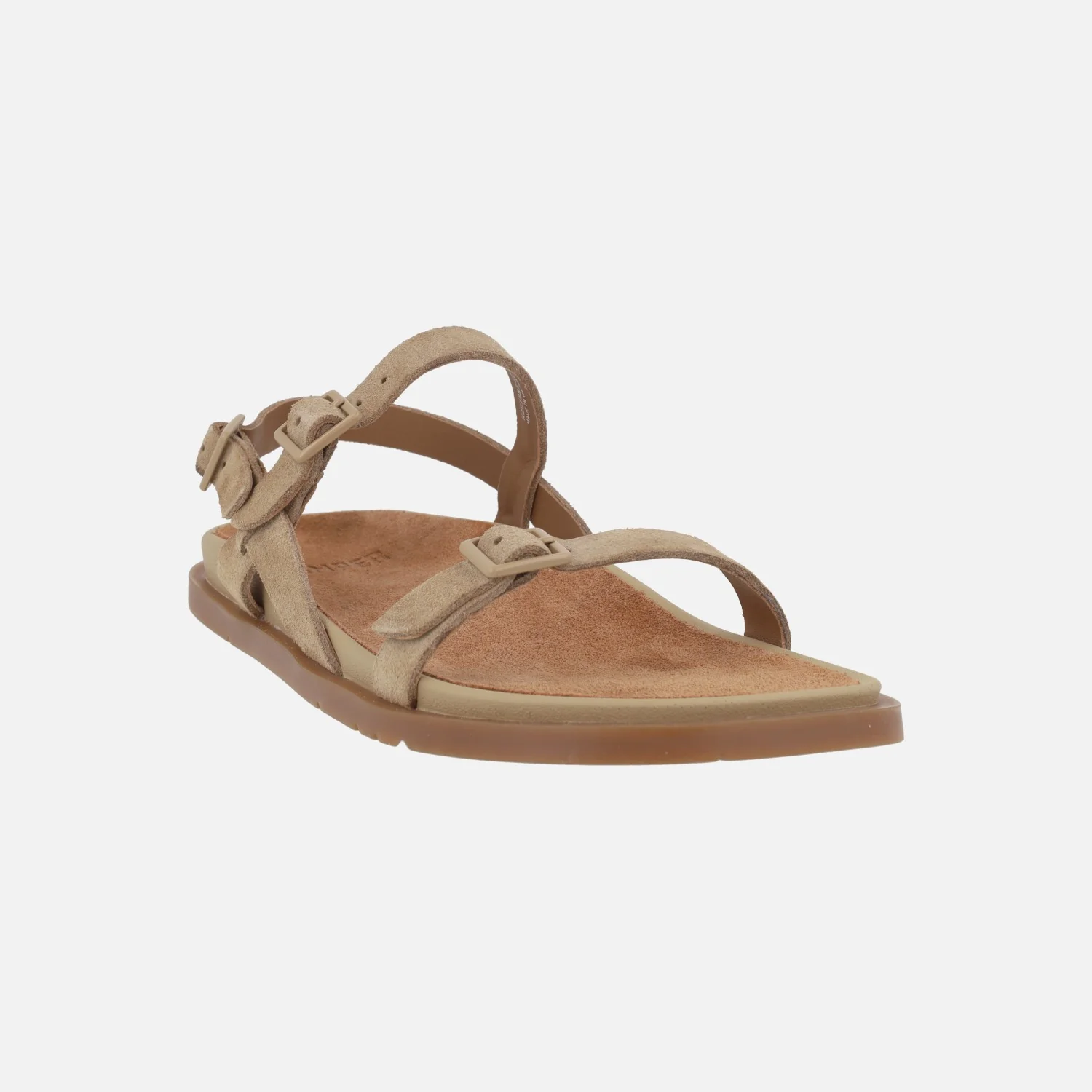 Sandalias de tiras en ante con hebillas para mujer Lluc sandals - Image 2