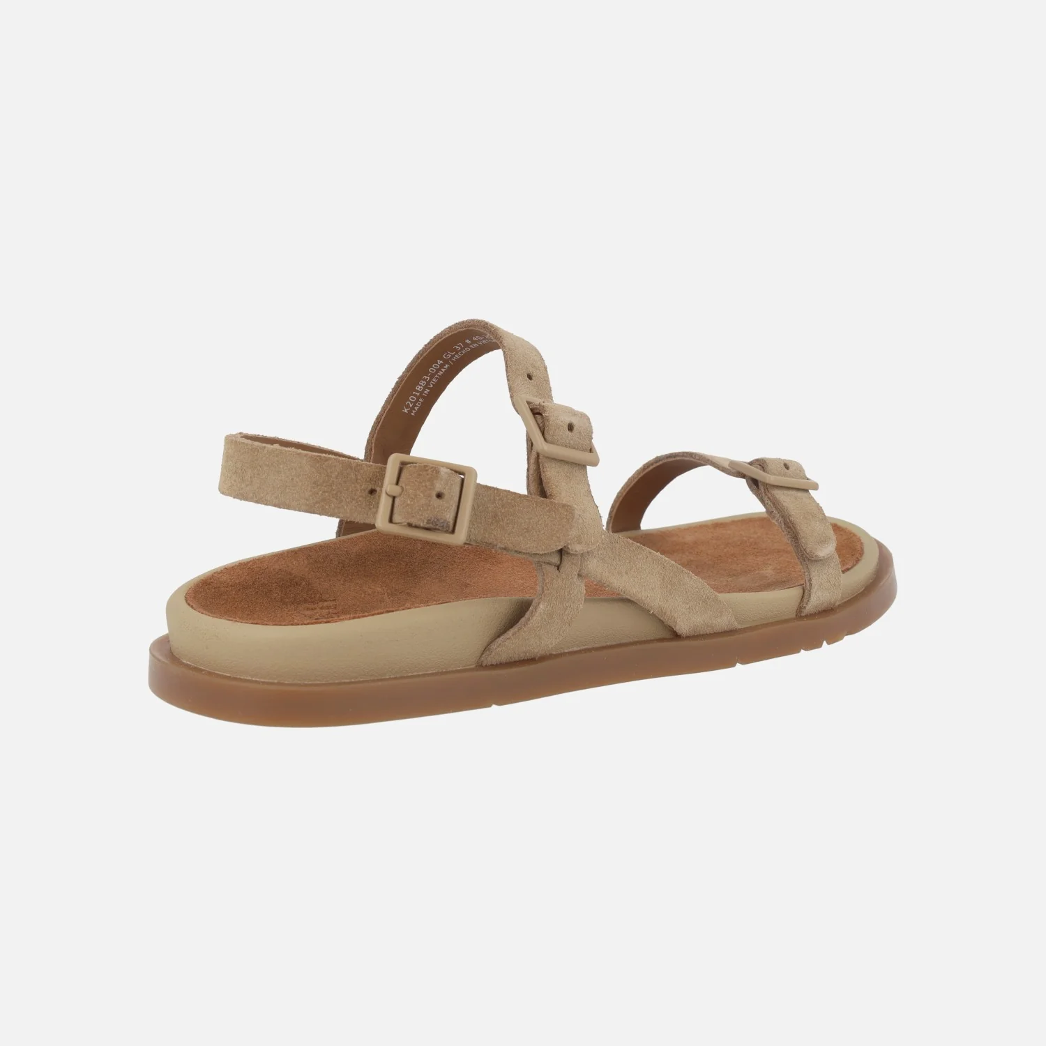 Sandalias de tiras en ante con hebillas para mujer Lluc sandals - Image 4