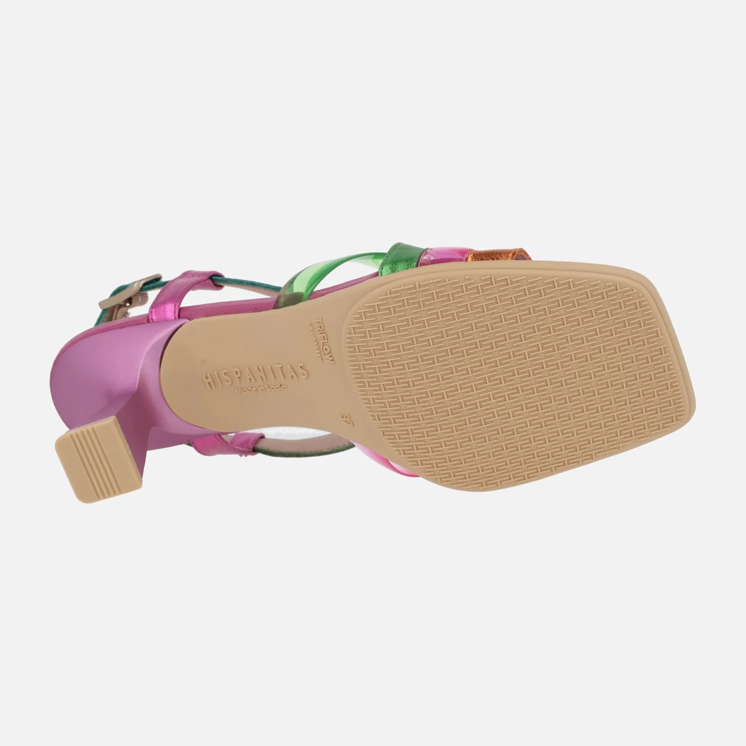 Sandalias de tiras en combinado de piel y vinilo Hispanitas - Image 5