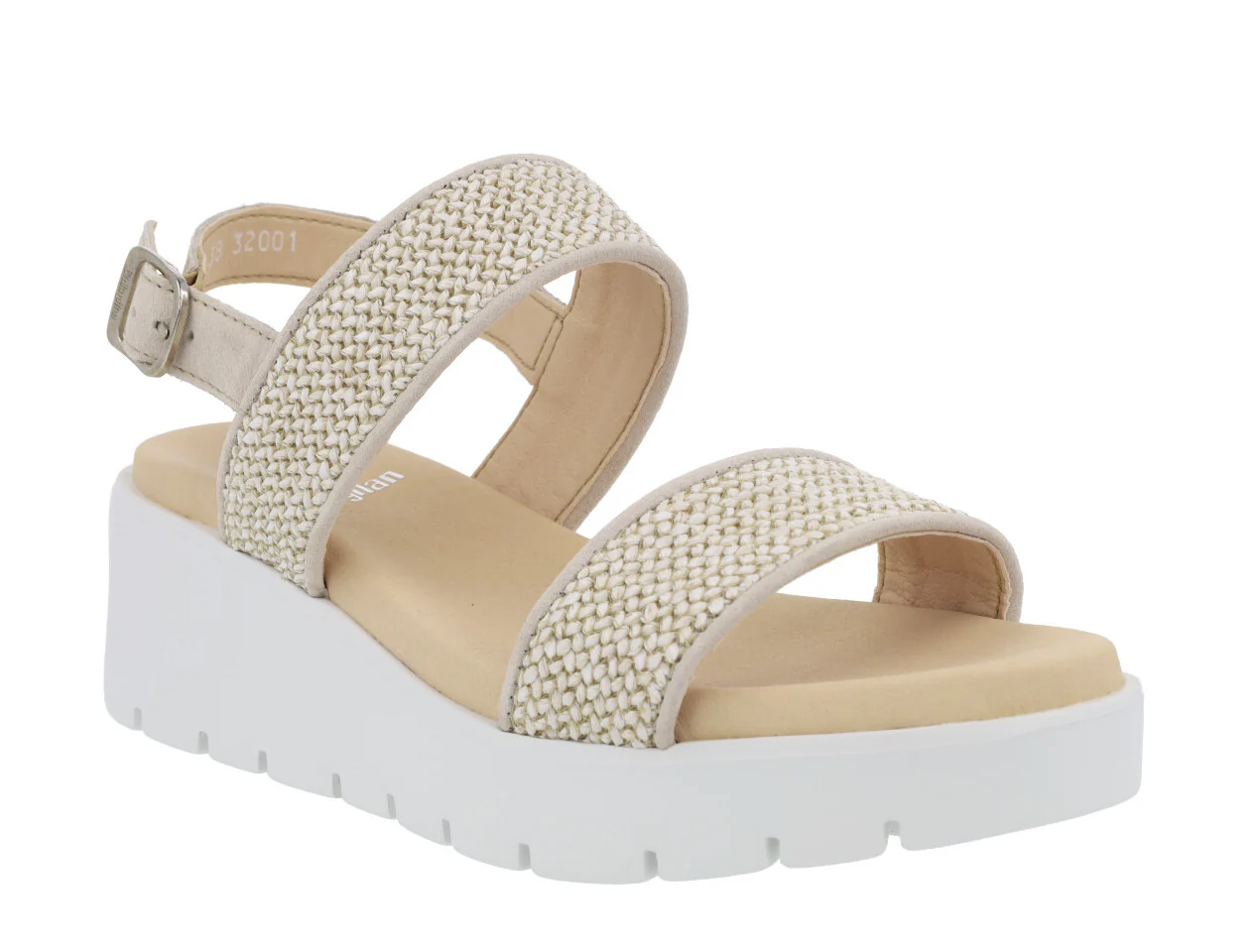 Sandalias de tiras trenzadas de rafia con plataforma - Image 6