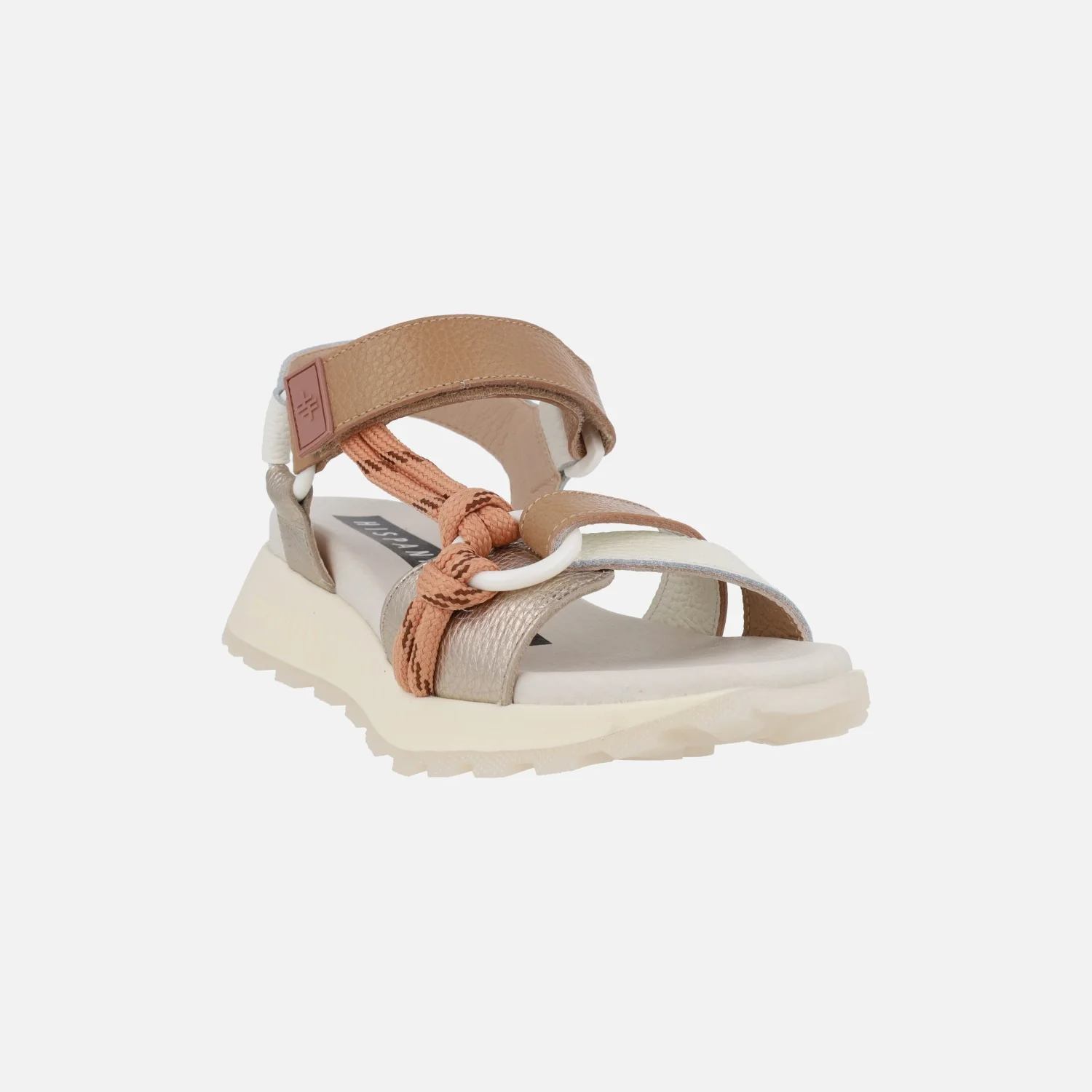 Sandalias deportivas de piel con cierre de velcro - Image 2