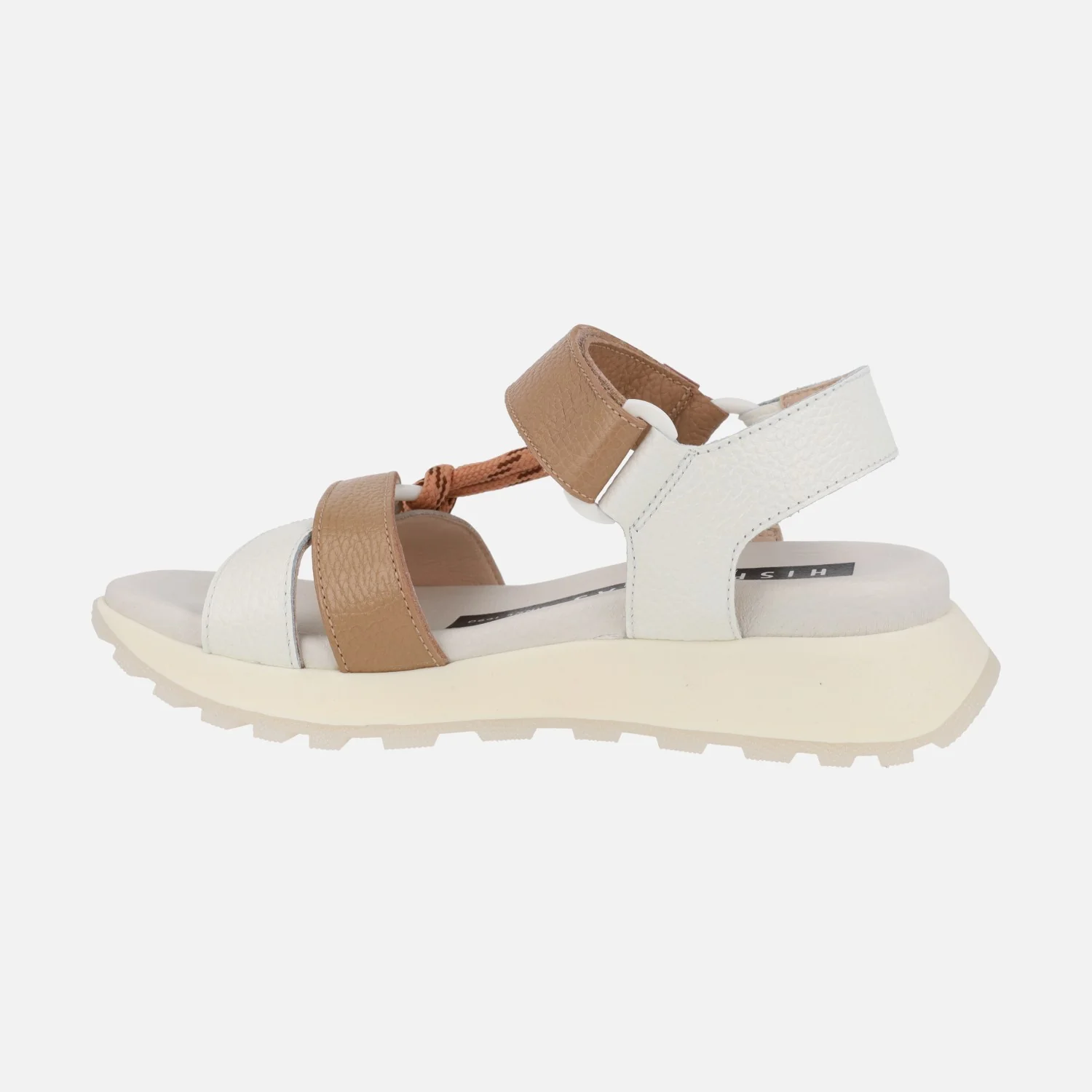 Sandalias deportivas de piel con cierre de velcro - Image 3