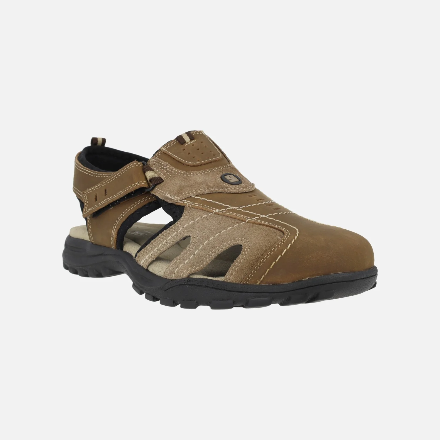 Sandalias deportivas marrones para hombre con cierre de velcro - Image 2