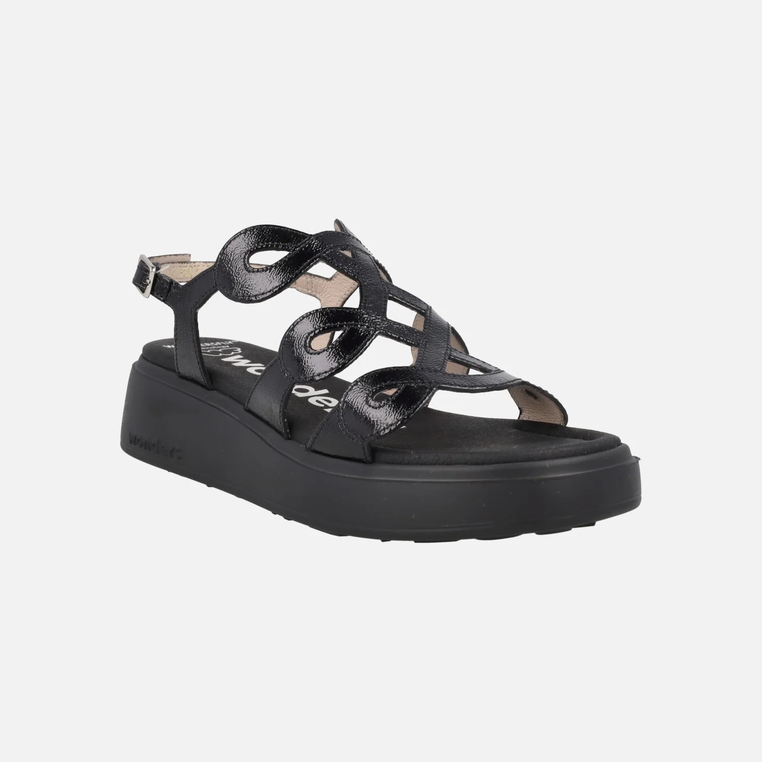 Sandalias en charol negro Heaven 03 - Image 2