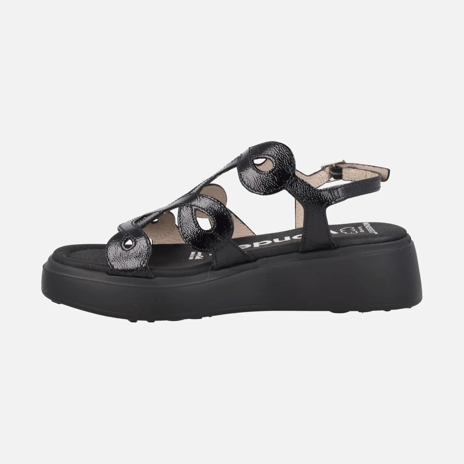 Sandalias en charol negro Heaven 03 - Image 3