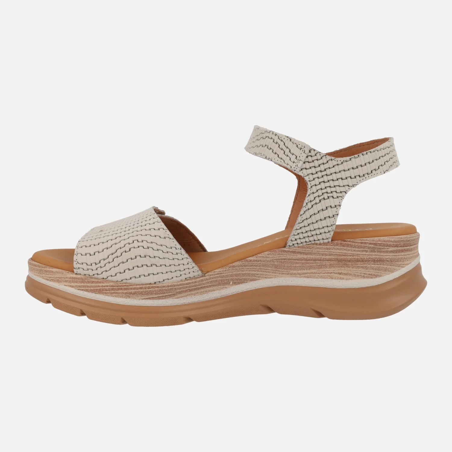 Sandalias en nobuck grabado con cierre de velcros - Image 8