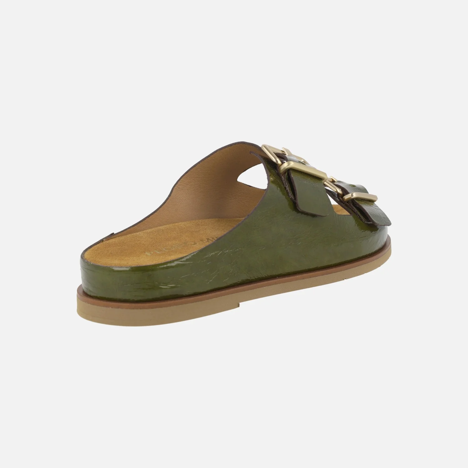 Sandalias en piel charol con cierre de hebillas - Image 4