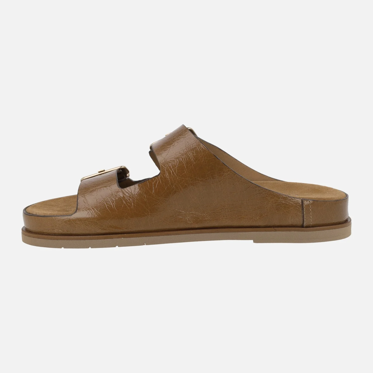 Sandalias en piel charol con cierre de hebillas - Image 9