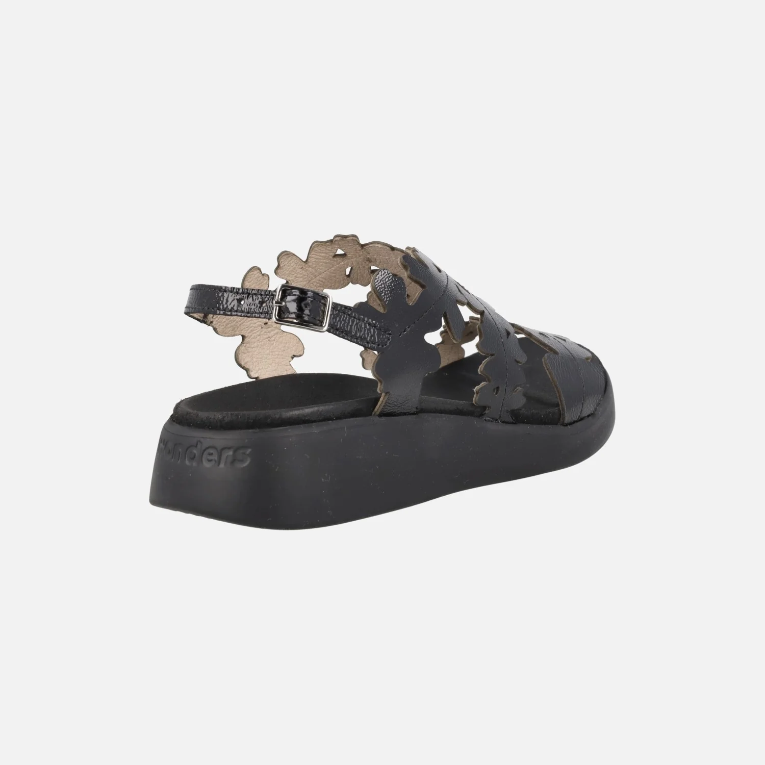 Sandalias en piel charol efecto flores Mar 51 - Image 10