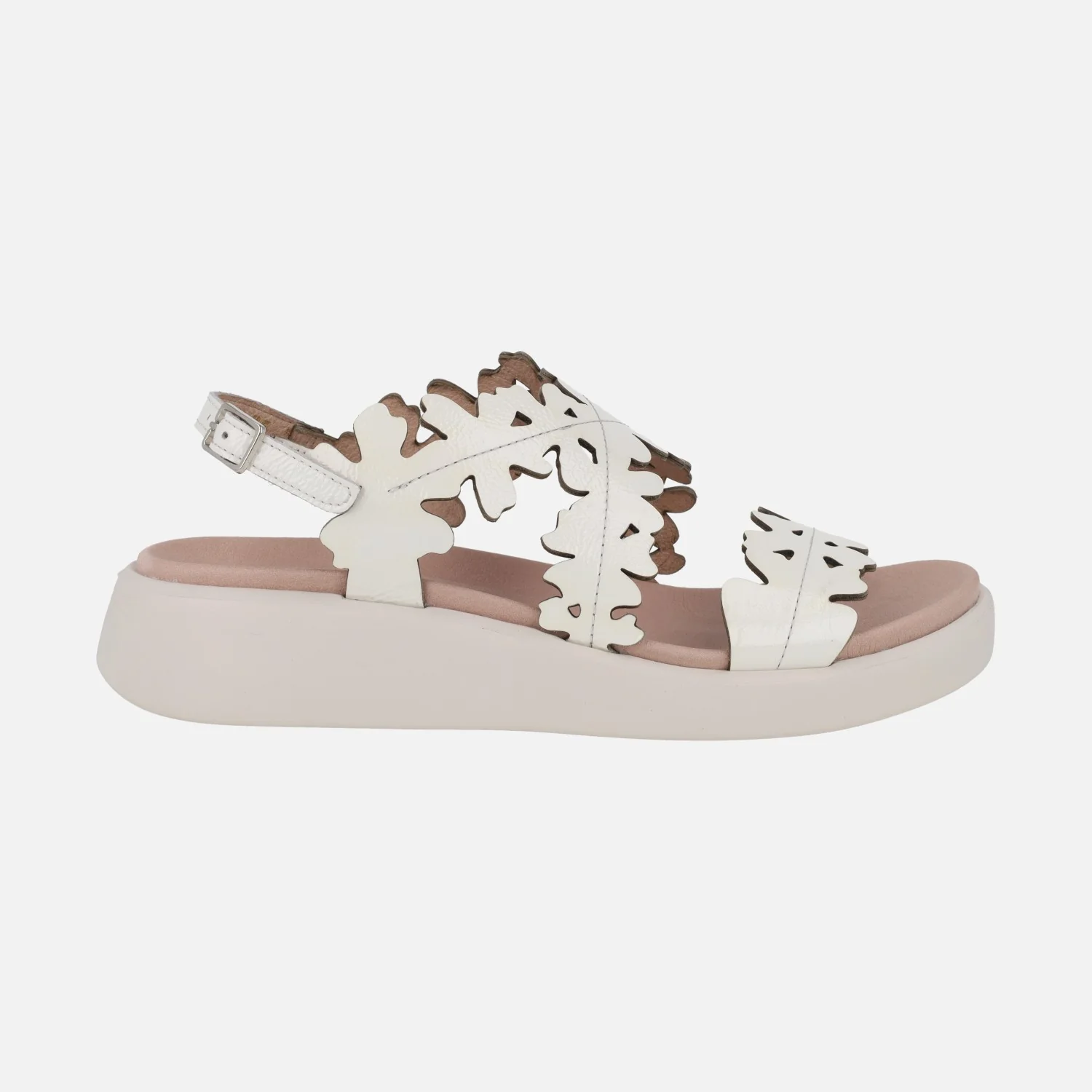 Sandalias en piel charol efecto flores Mar 51 - Image 13